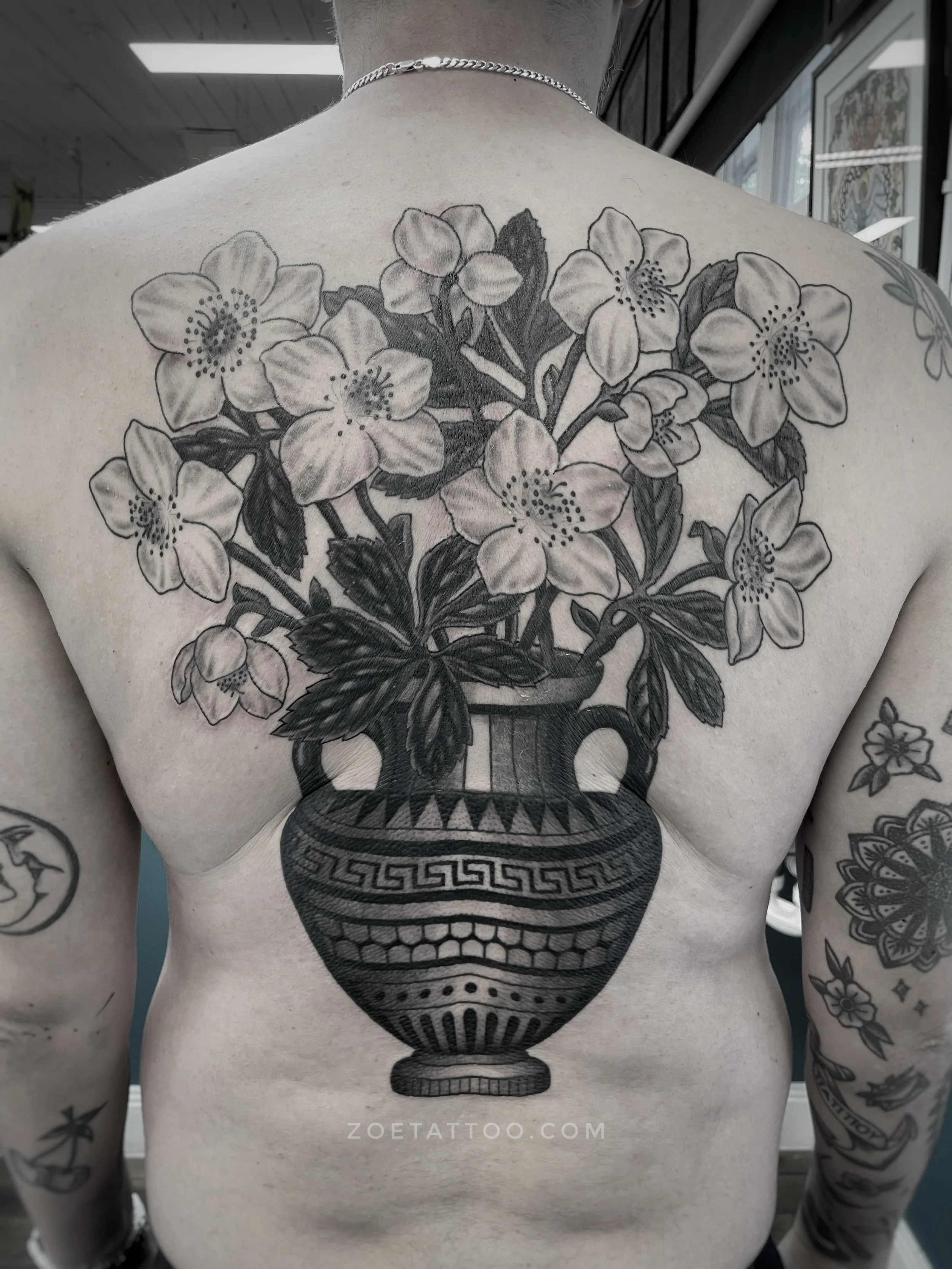 Zoe Wisdom Tattoo Melbourne vase