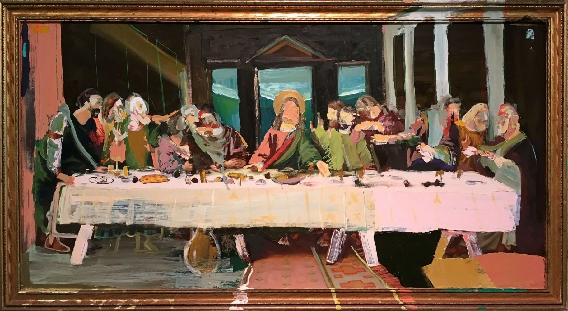 My Reproduction of the Last Supper Atop Someone Else's