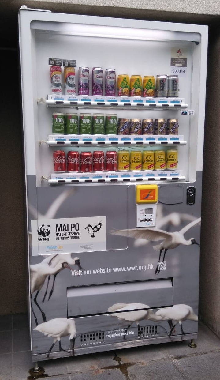 Freshup, vending machine hk, interactive, food, beverage, smart retail, convenient, vending services, professional, corporations, WWF