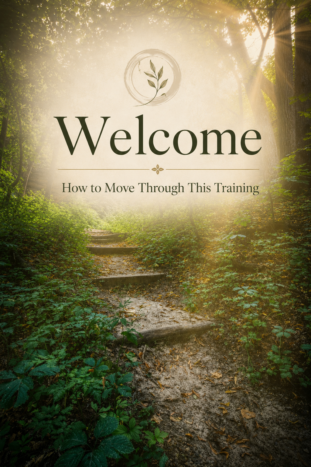 Welcome: How to Move through this Training