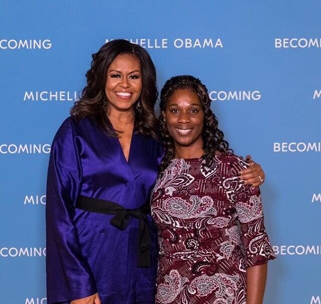 Happy Birthday @michelleobama! 🎉 The world is better because of you, and we are glad you were born...born to inspire, born to uplift, born to encourage, born to make things happen. (Pic: Obama with Happen Makers CEO @mesonly1) #HappenMakers