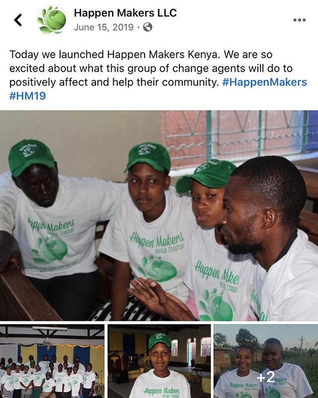 Happy Anniversary Happen Makers Kenya! Keep up the great work in Kitale and Migori as you expand to other regions. #HappenMakers