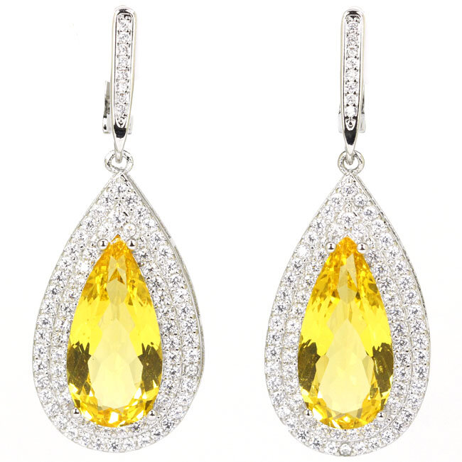 Yellow Drop Earrings