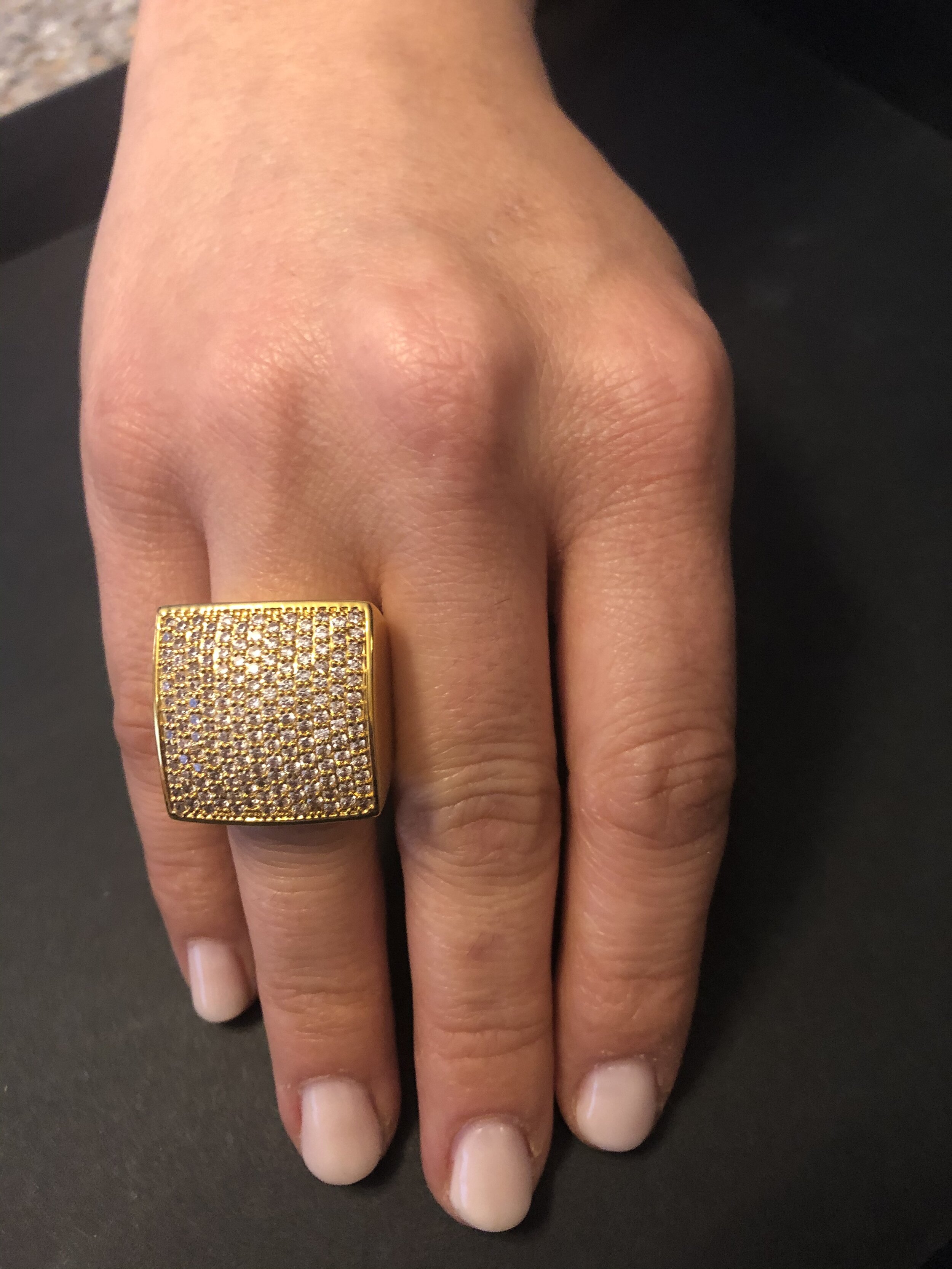 Square Gold Ring