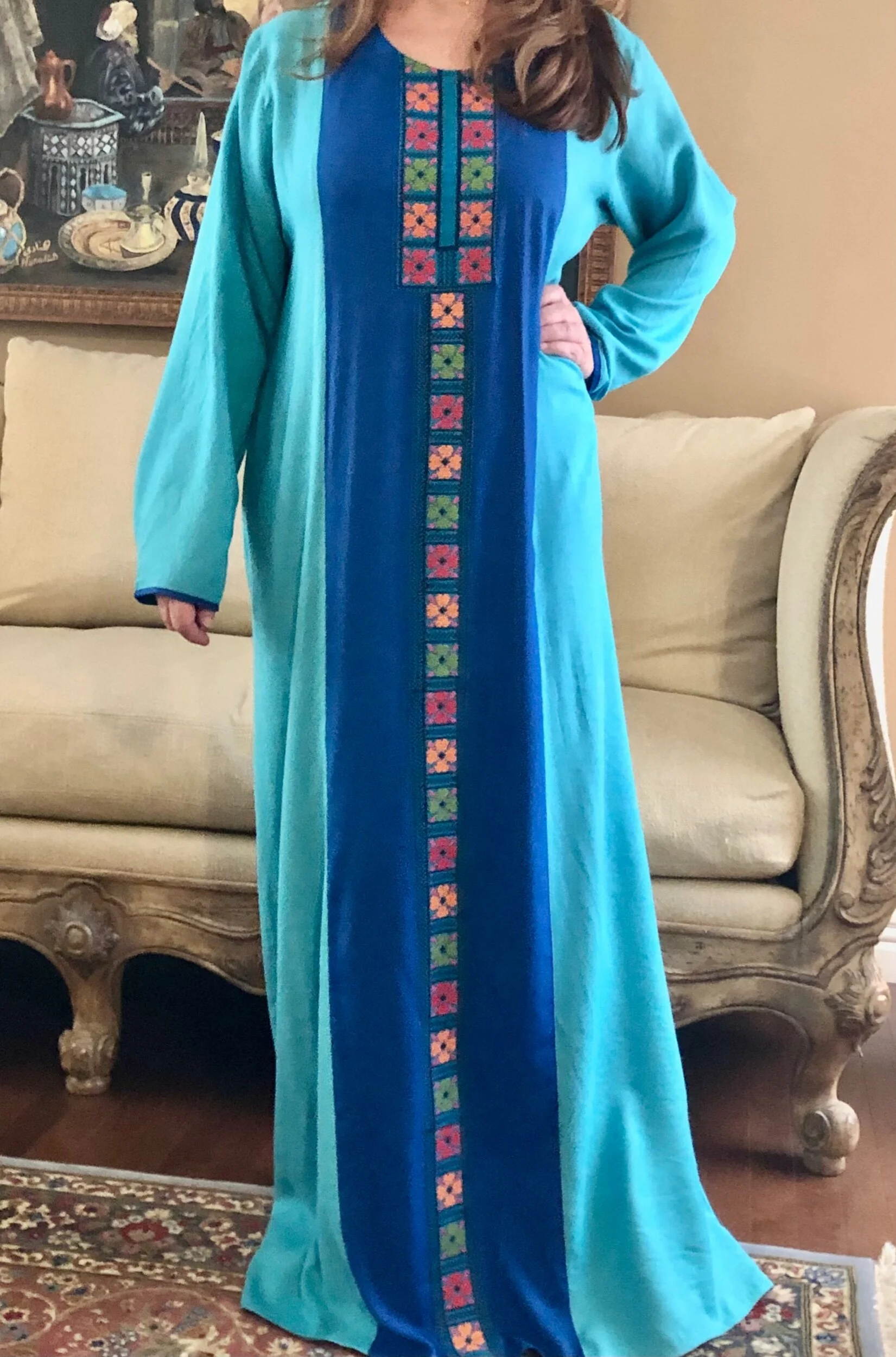 Anna Embroidery Kaftan Abaya