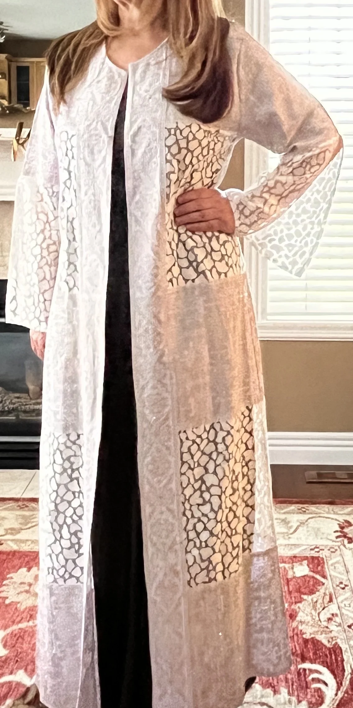 Bridal White Open Kaftan