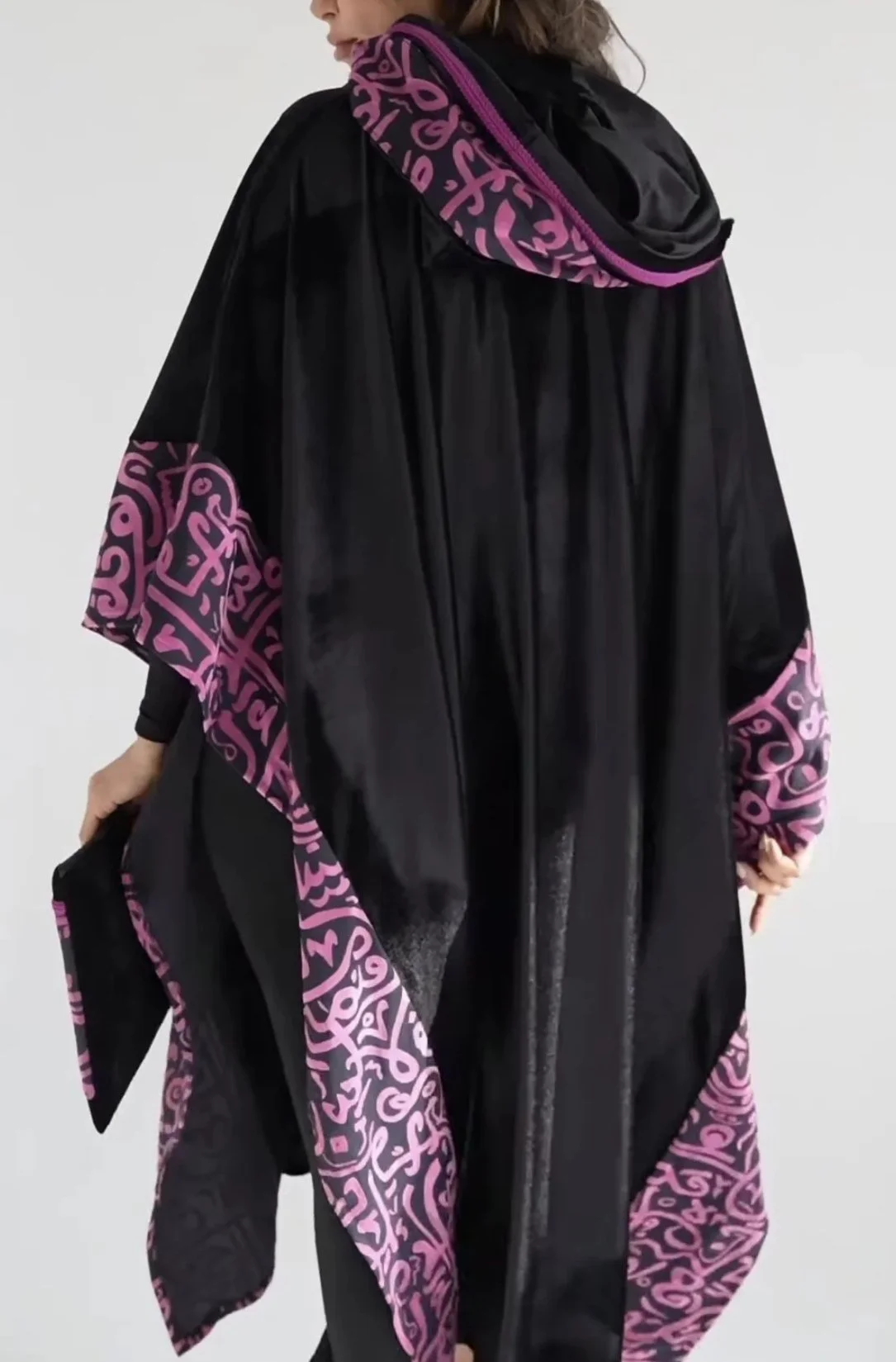Black Velvet Kimono Cape