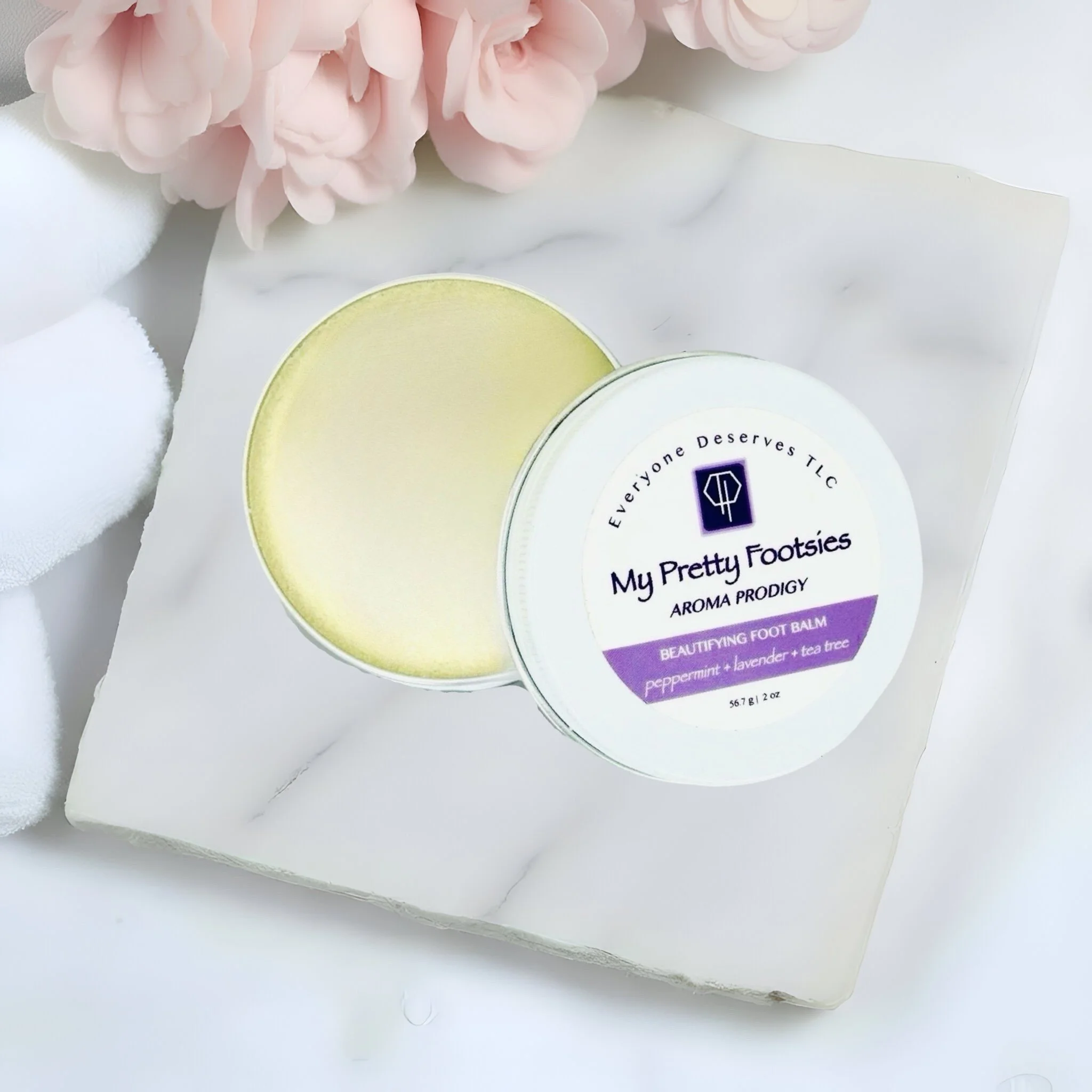 My Pretty Footsies Peppermint Foot Balm for Soft, Nourished Feet