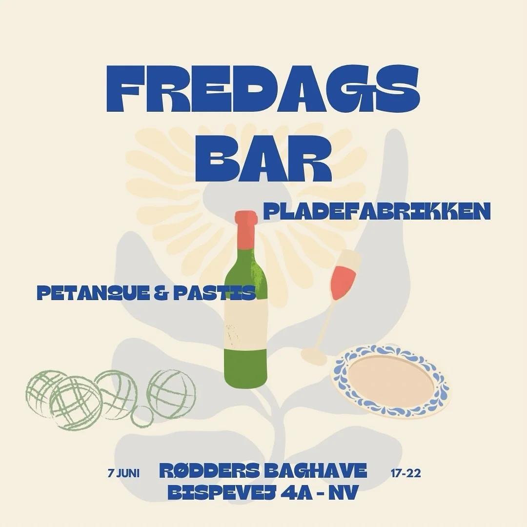 Vi har f&aring;et en fin lille baghave med sommerbar og petanquebane i vores event space @pladefabrikken. 

Det skal fejres! Vi inviterer derfor p&aring; sommerbar og snacks til nemme priser, petanquedyst med flotte pr&aelig;mier og en gratis pastis 