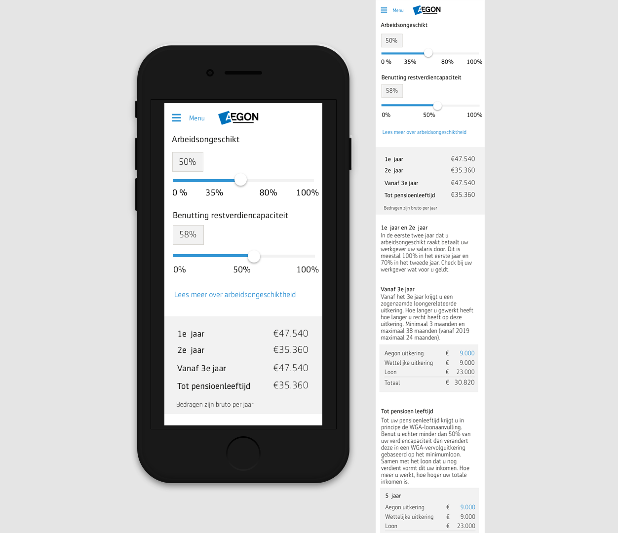 Mobile view