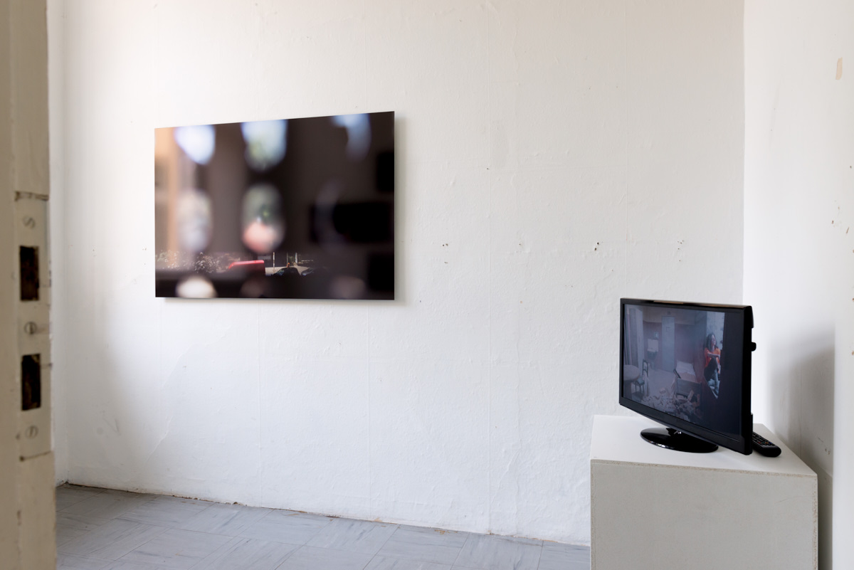   Left:  Zoloft I, 2013 by Paula Saraste   Right:  Poem in the Key of Freedom Minor, 2011 by Nathalie Tafelmacher-Magnat  Photo: © Heli Kaskinen 