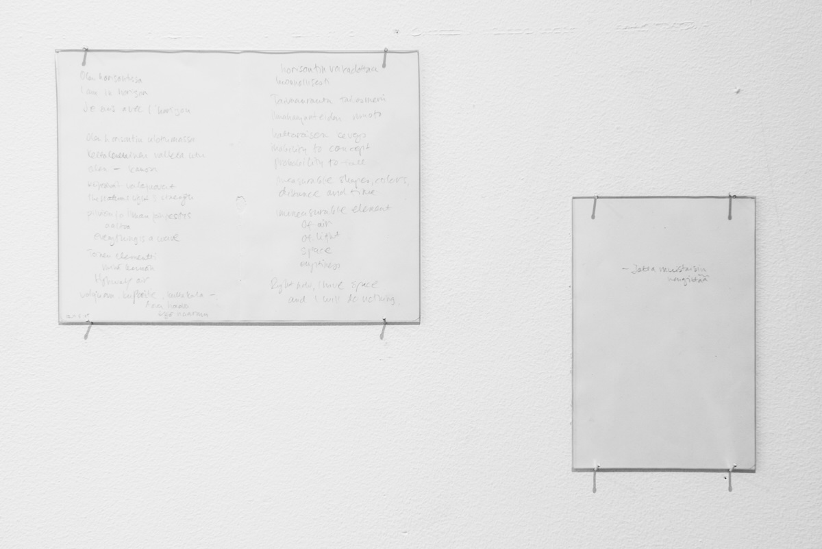 Silence (7.10–17.11. 2014), 2014 (detail)