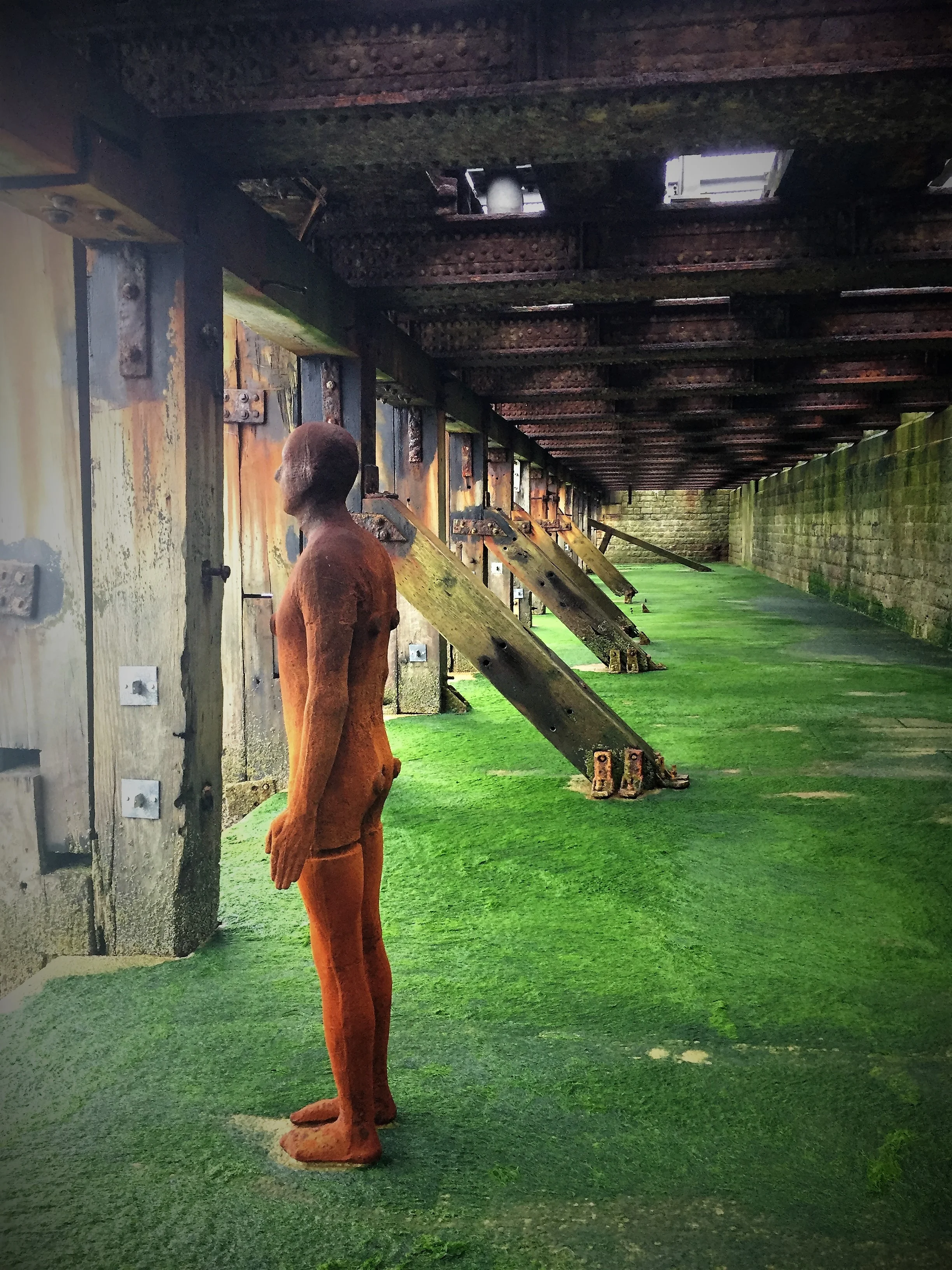 Folkestone Triennal Art - Antony Gormley Another Time XXI 2013 Another Time XVIII 2013
