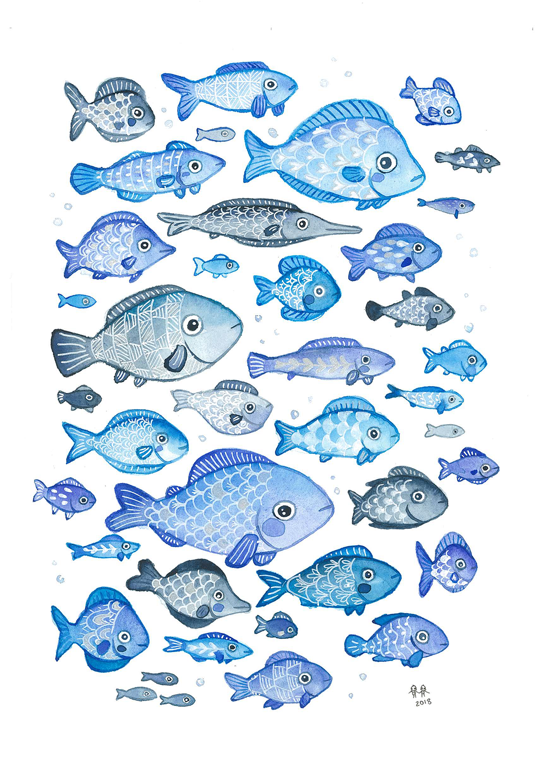 blue school