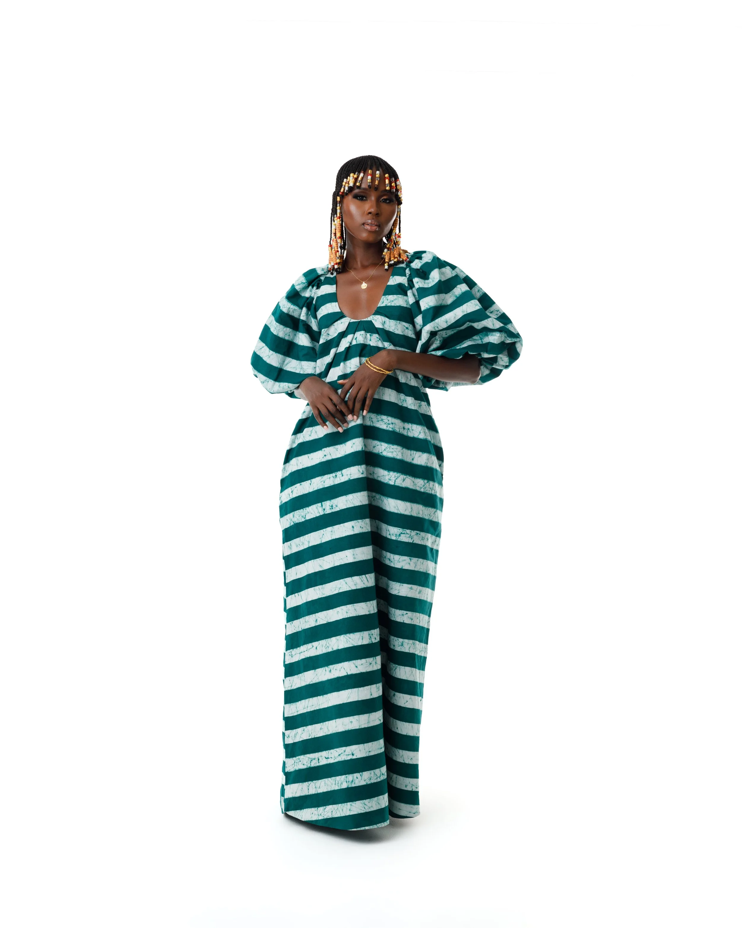 SANAA Dress (forest green), view 3 of 5