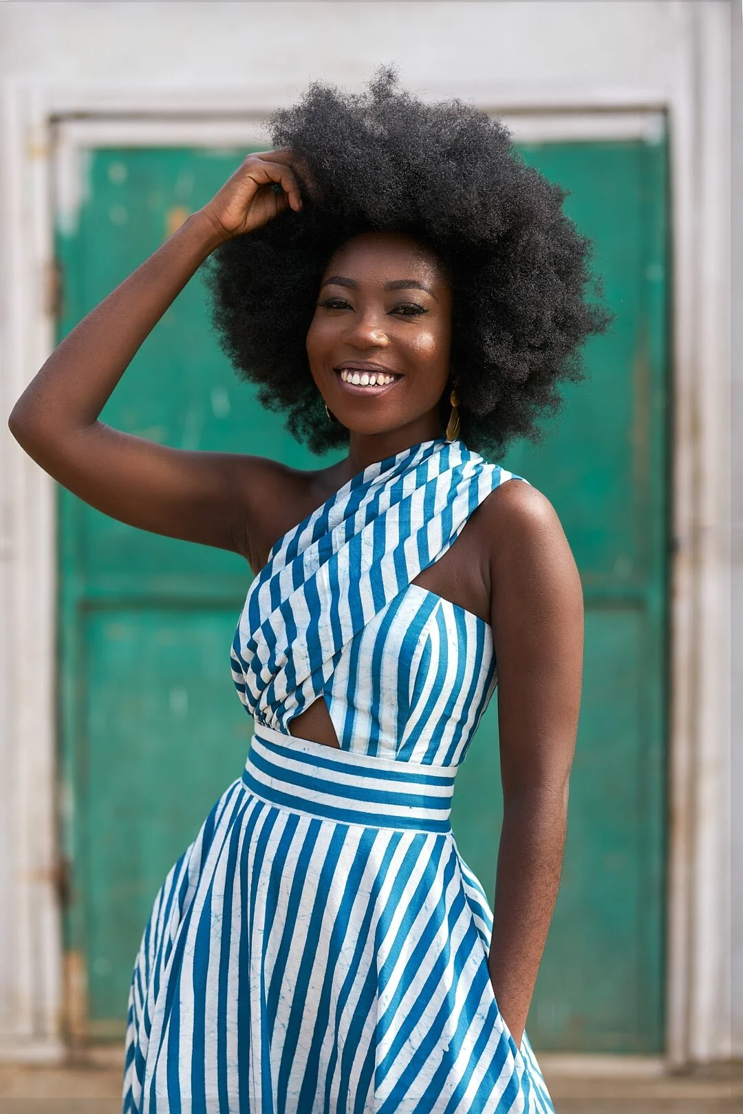 Blue Beeko Dress, view 3 of 3