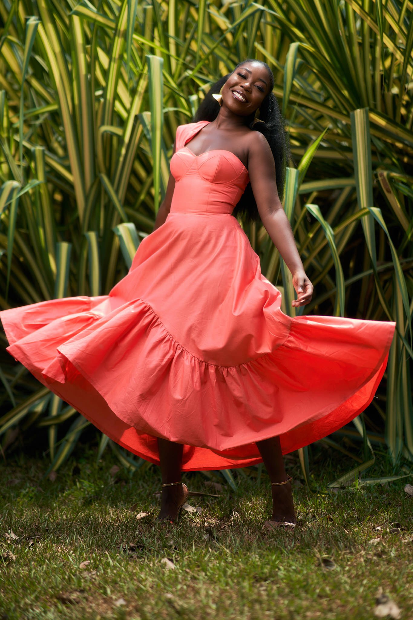 Coral Beeko Dress, view 2 of 3