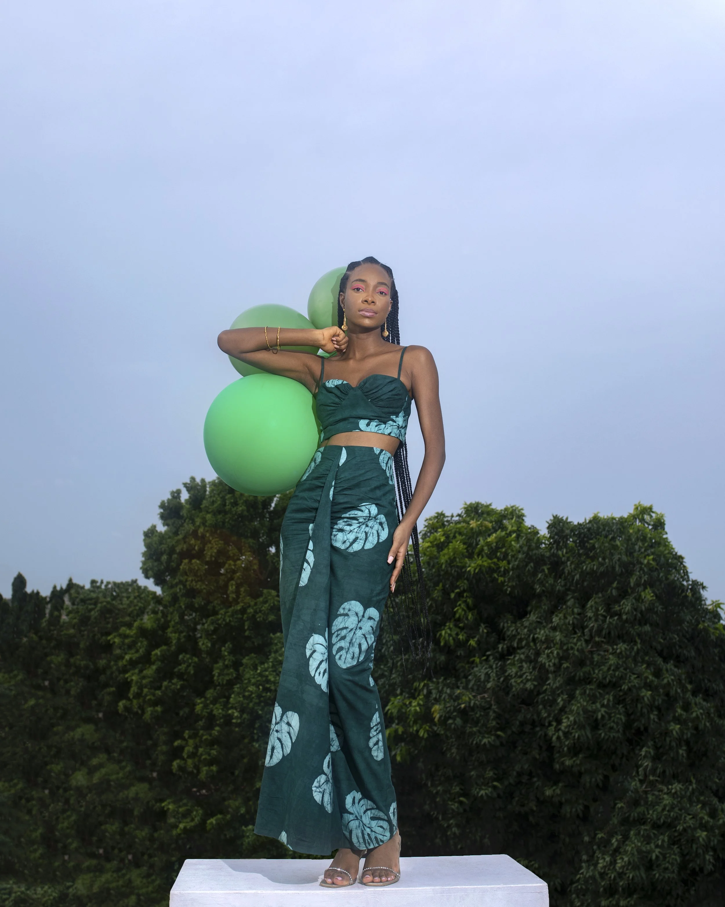 Bailey Skirt / Green Leaf, view 4 of 4