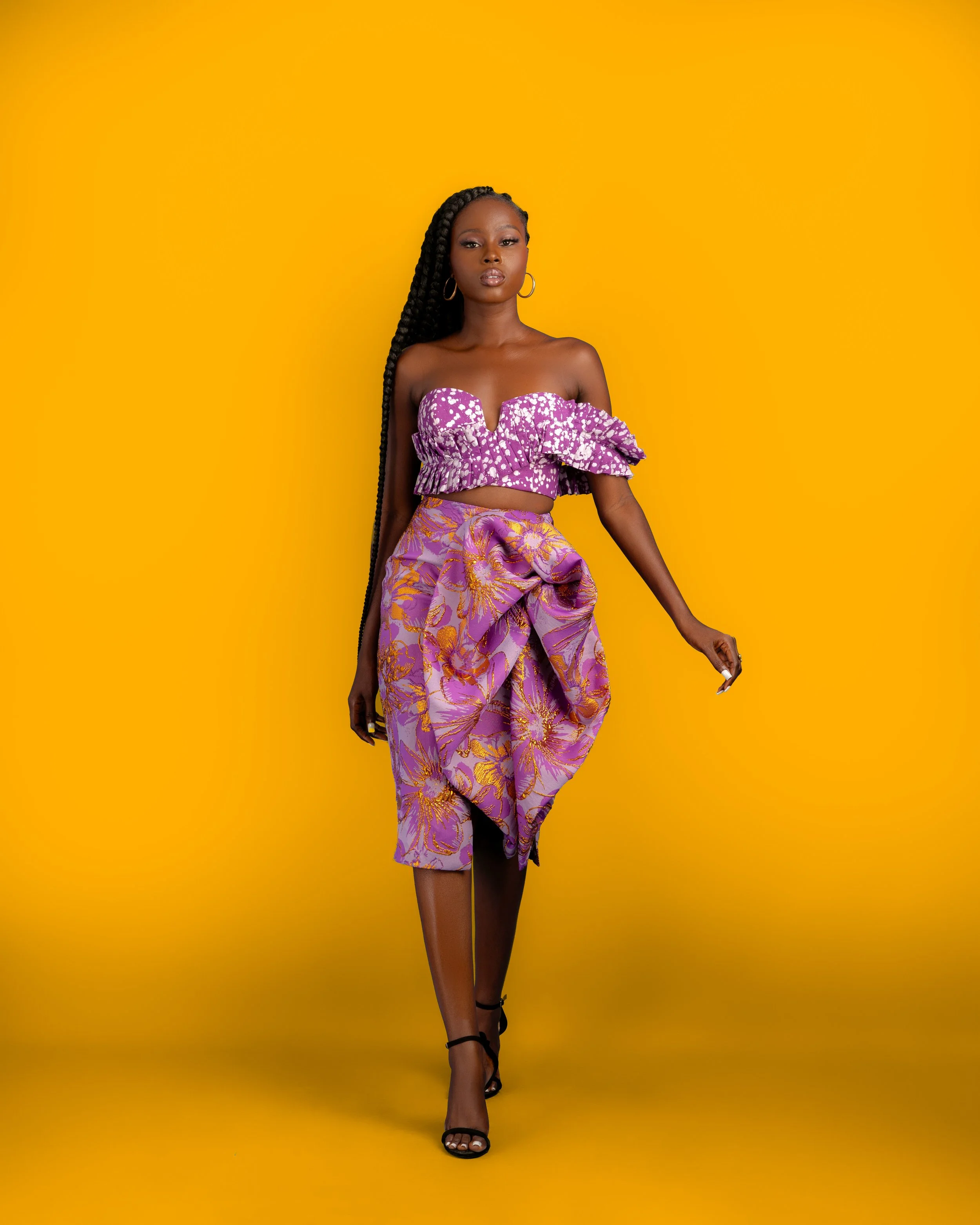 Zo Skirt (purple/gold), view 2 of 3