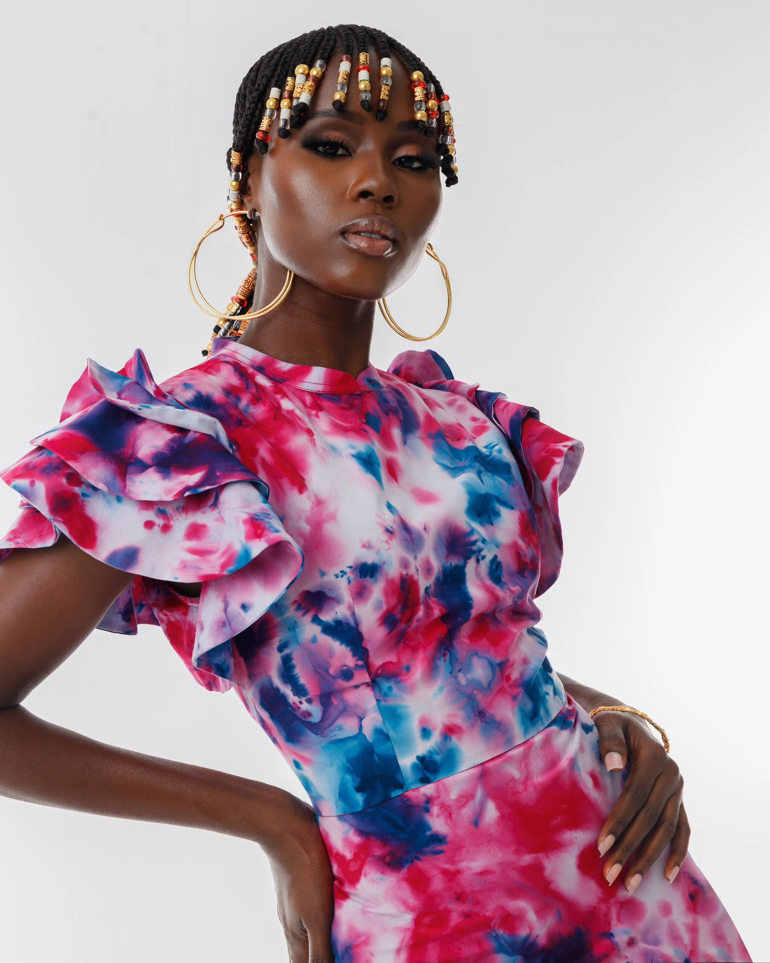ZAINA DRESS (PINKY PURPLE), view 3 of 3