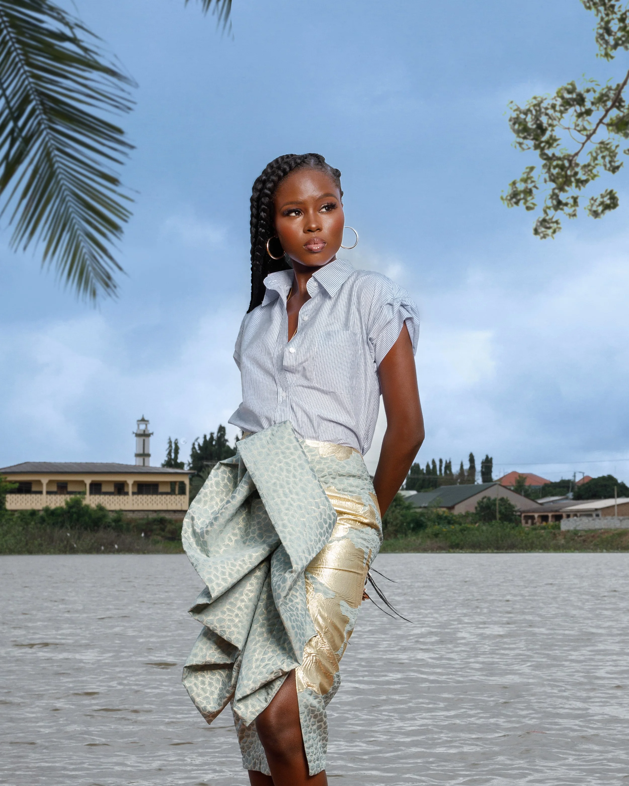 Zo Skirt (gold), view 2 of 2
