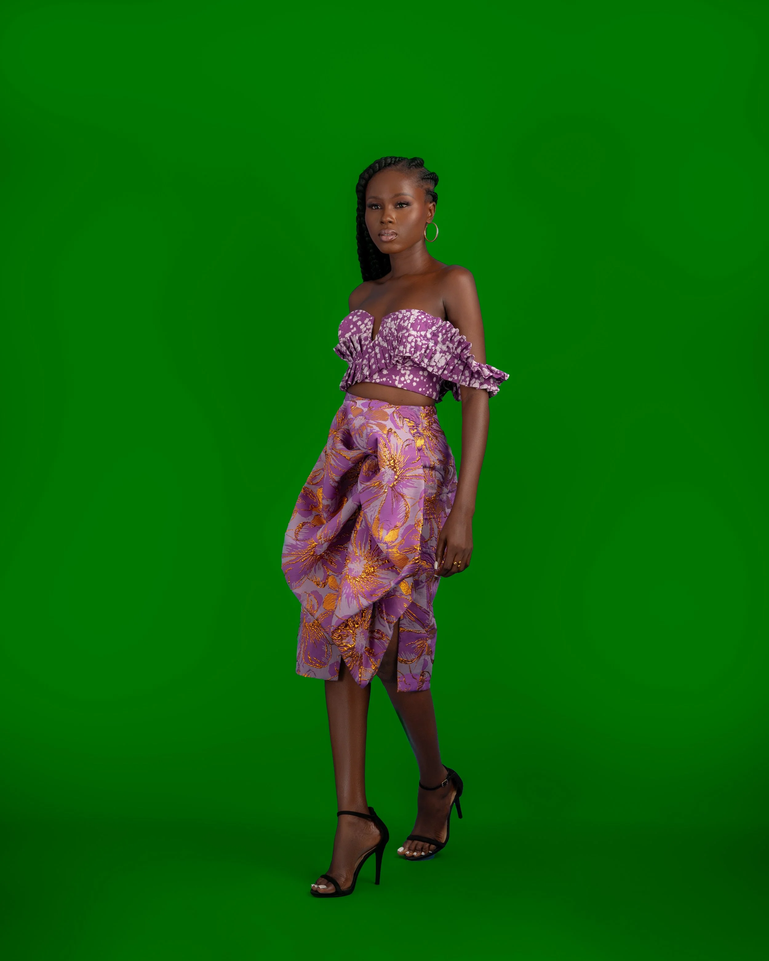 Zo Skirt (purple/gold), view 3 of 3