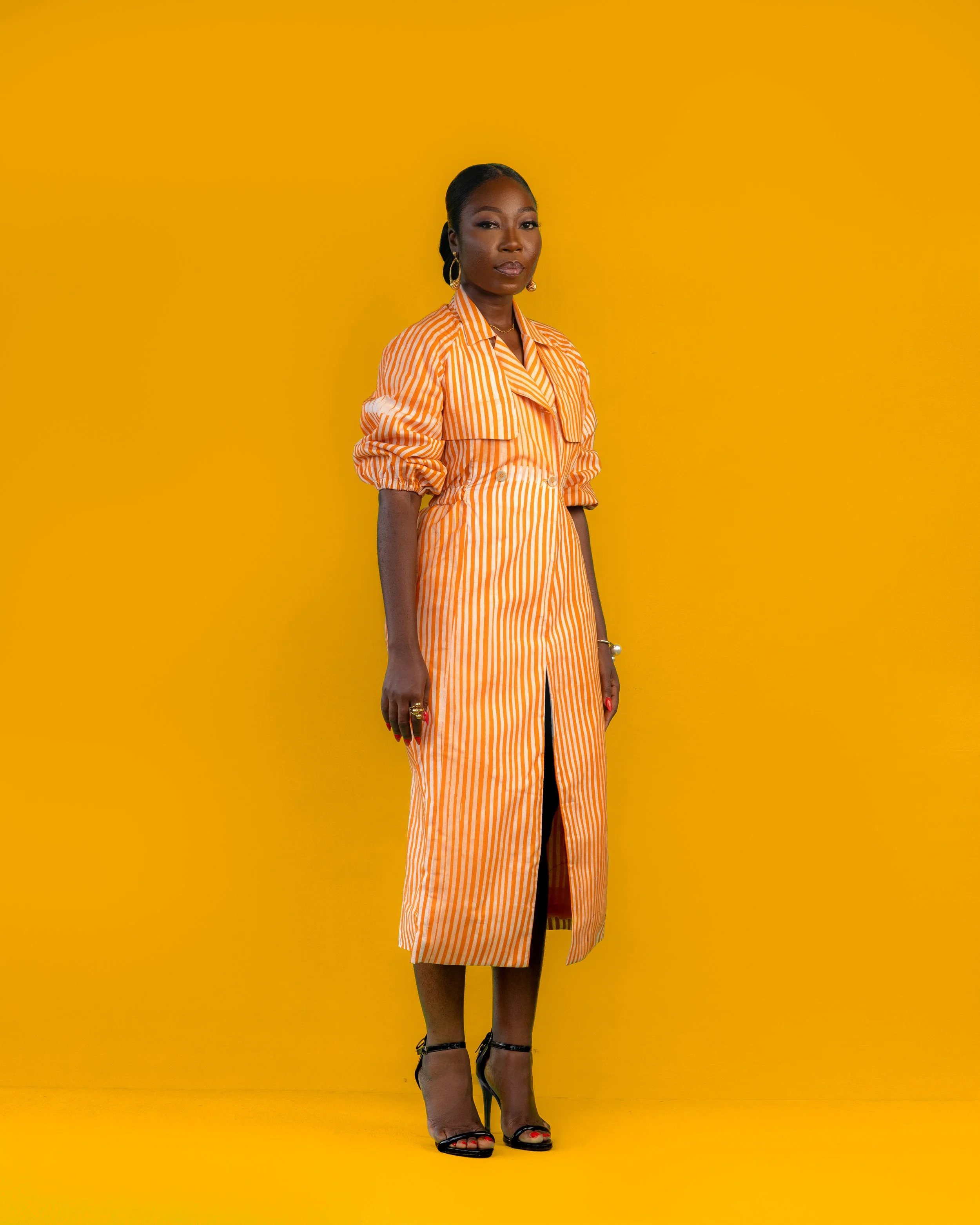 Nakia Coat (Orange), view 2 of 3