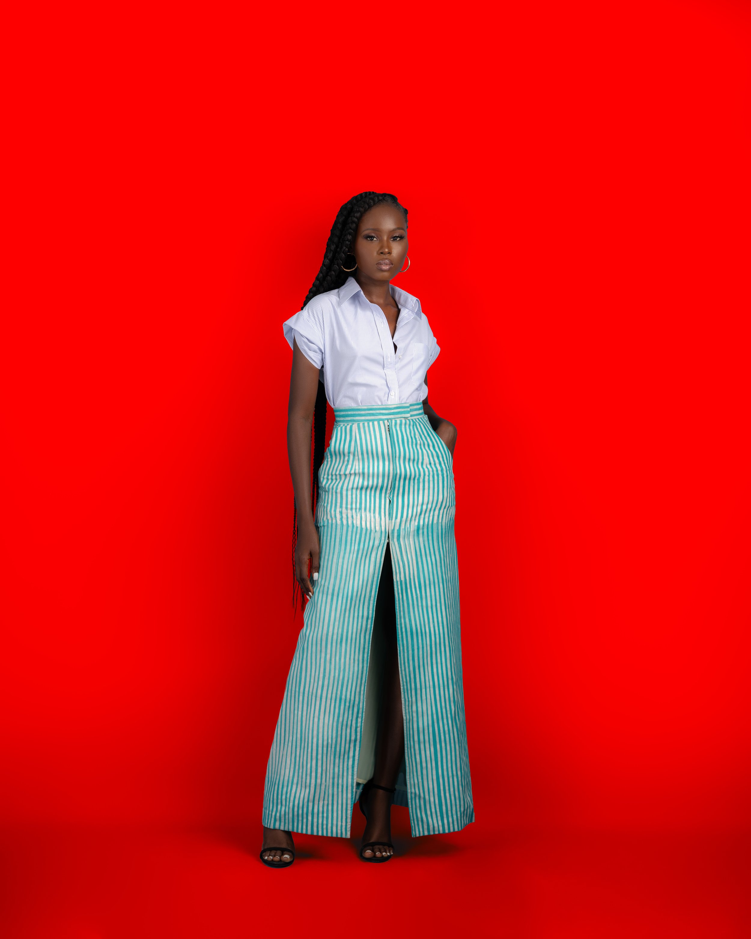 Bomani Skirt (Green), view 2 of 2