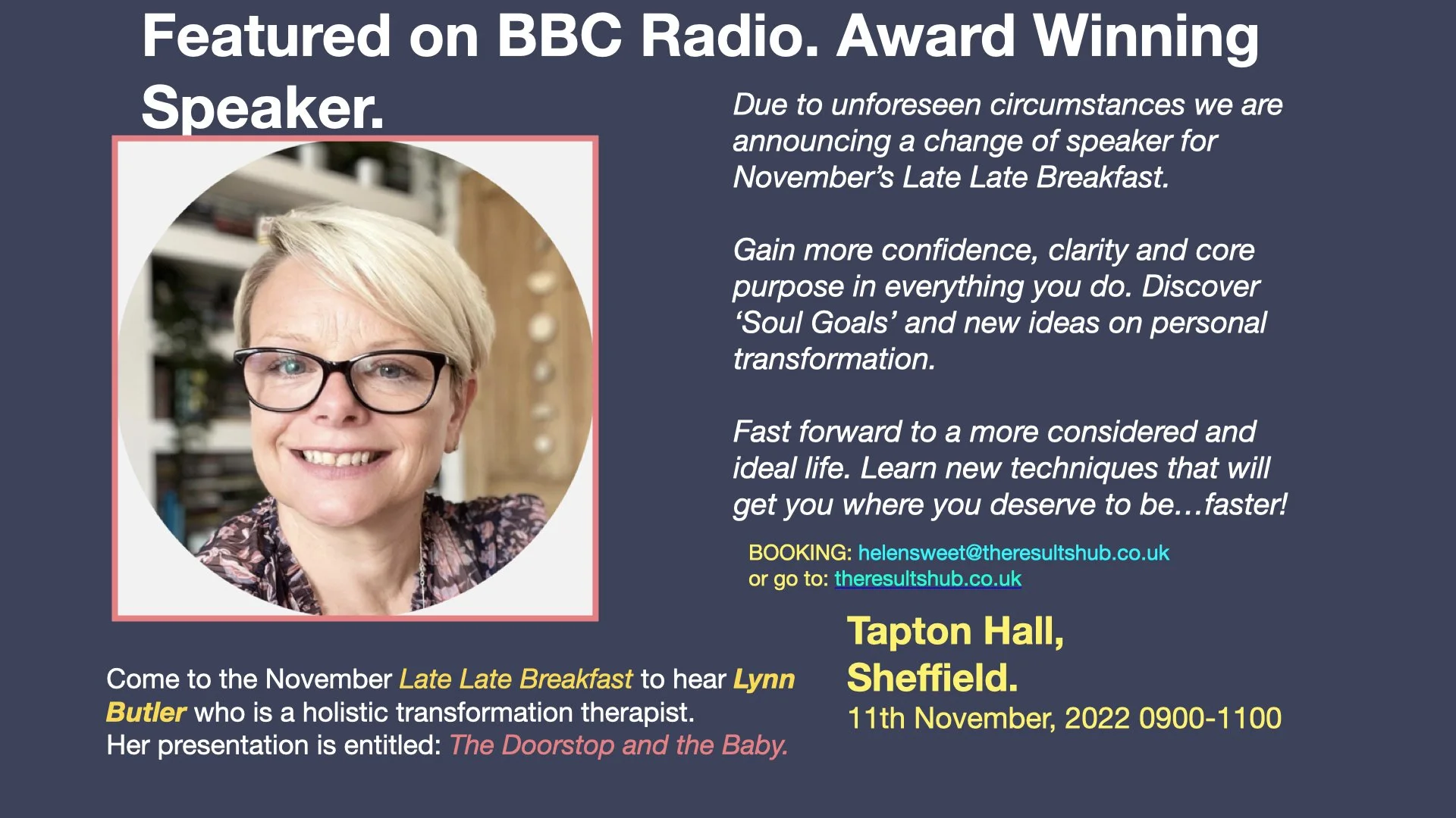 The November Late Late Breakfast Meeting