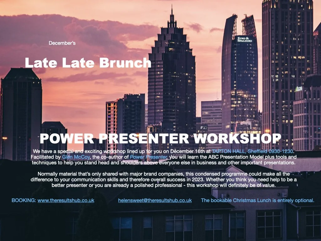 The December Late Late Brunch - POWER PRESENTER WORKSHOP