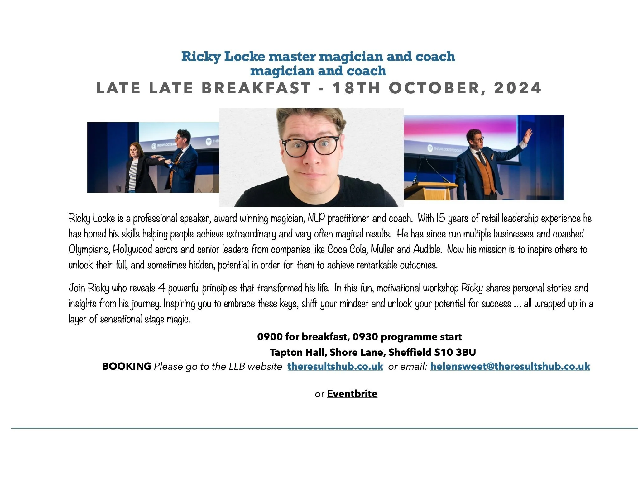 The October Late Late Breakfast Event