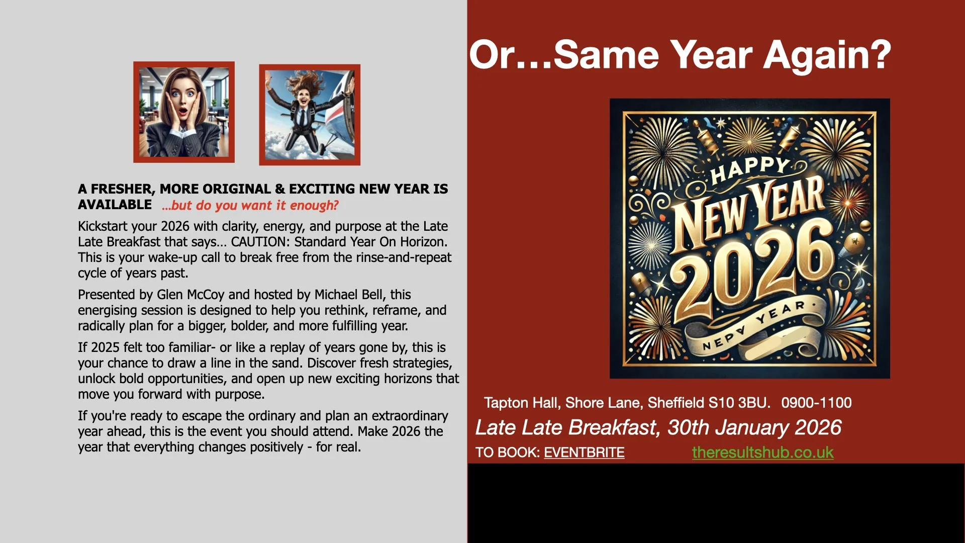 A SESSION TO ACHIEVE A MORE ORIGINAL AND EXCITING NEW YEAR 