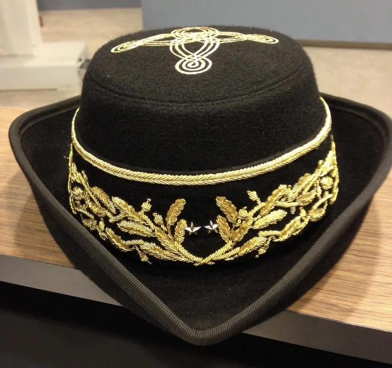 General Chaulieu's hat had to be specially designed for her!