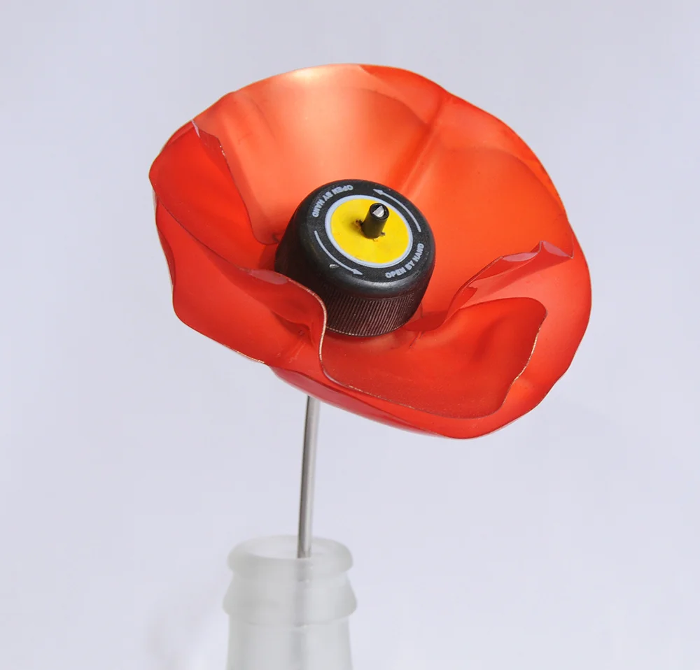 Plastic Bottle Poppies