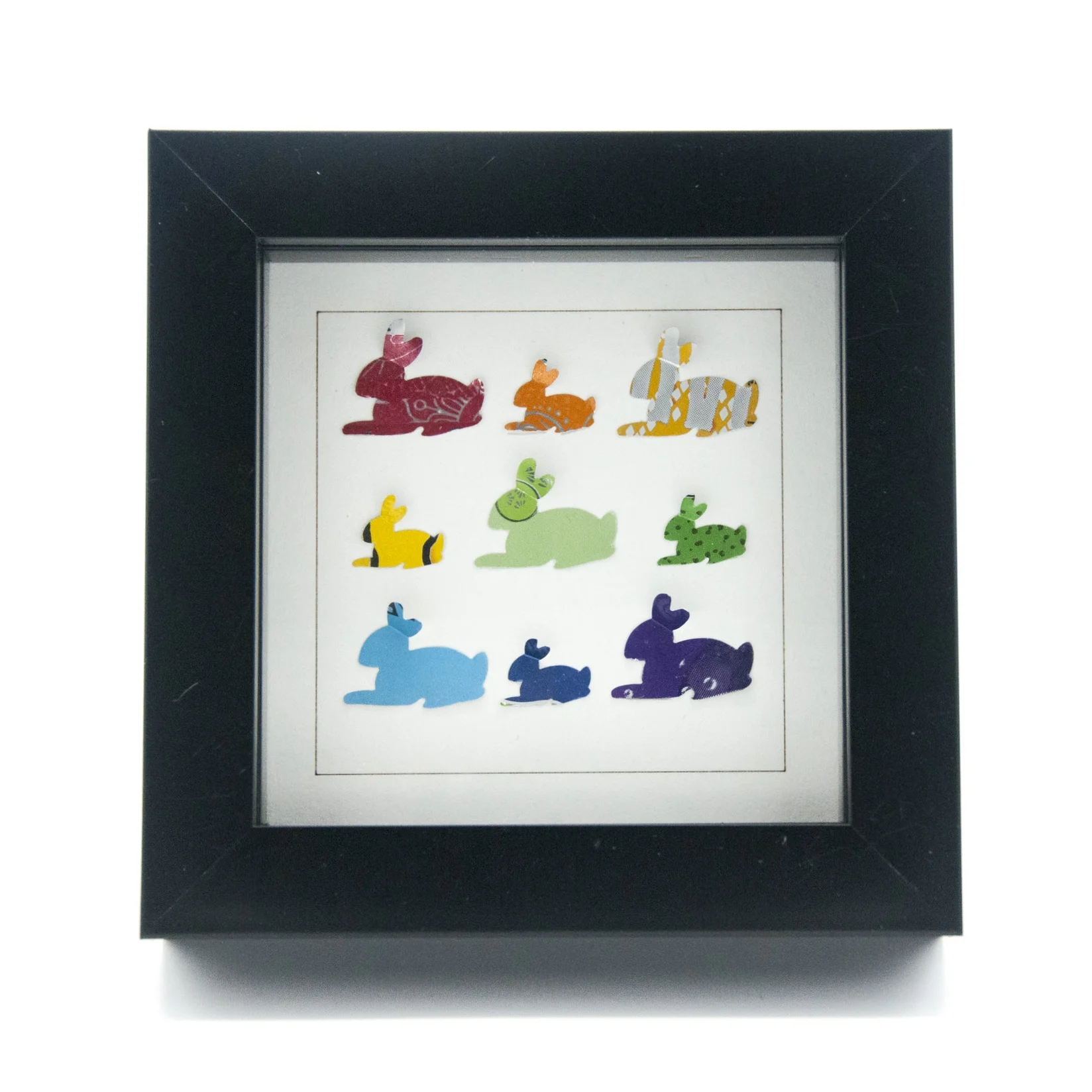Rainbow rabbits blackrame.jpg