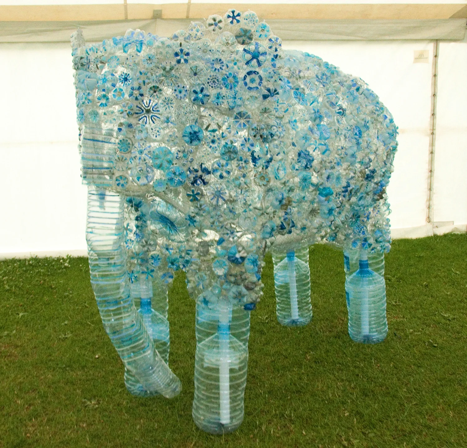 Plastic Bottle Elephant Sarah Turner Eco Art Design