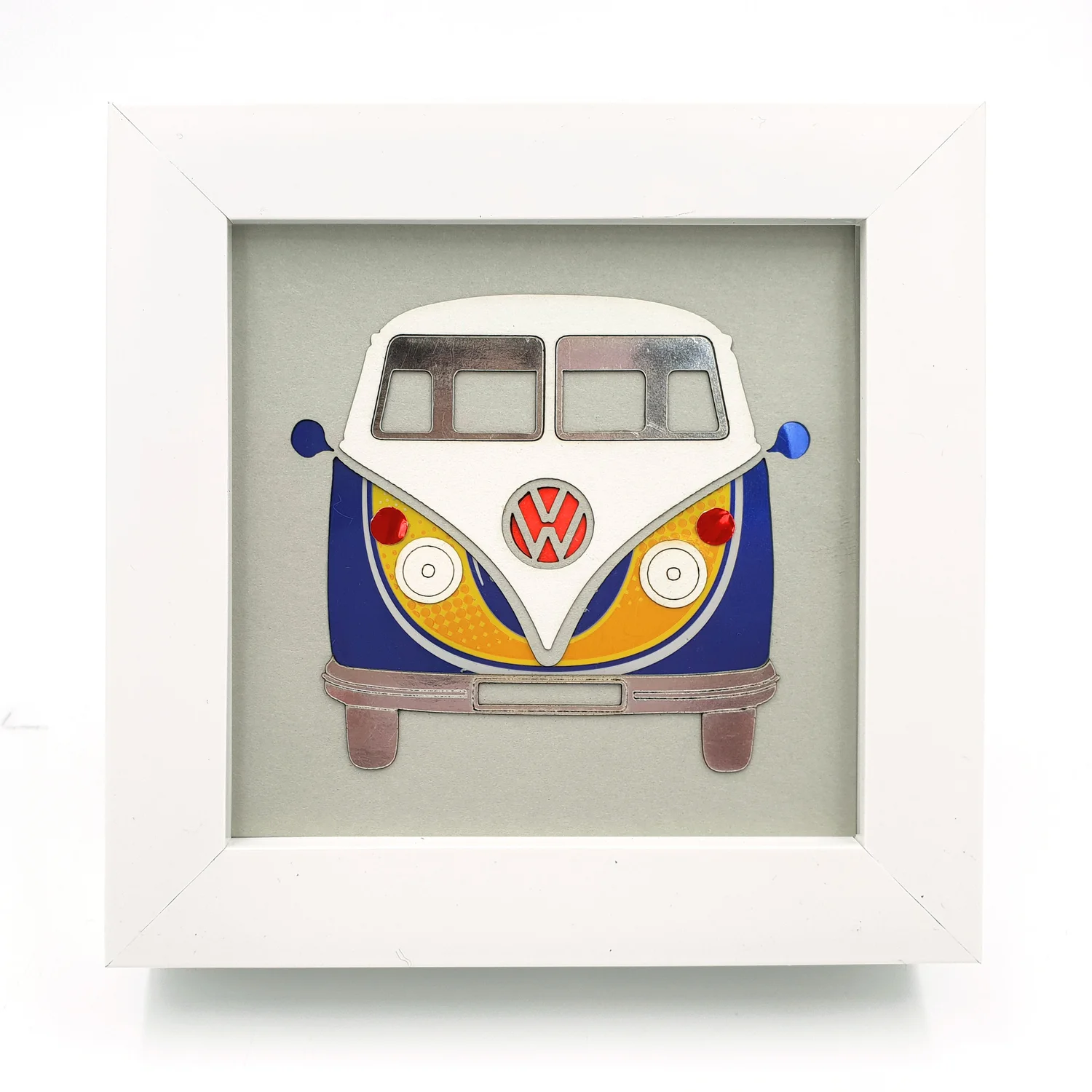 Classic retro VW camper recycled can sustainable design — Sarah Turner Eco  Art Design