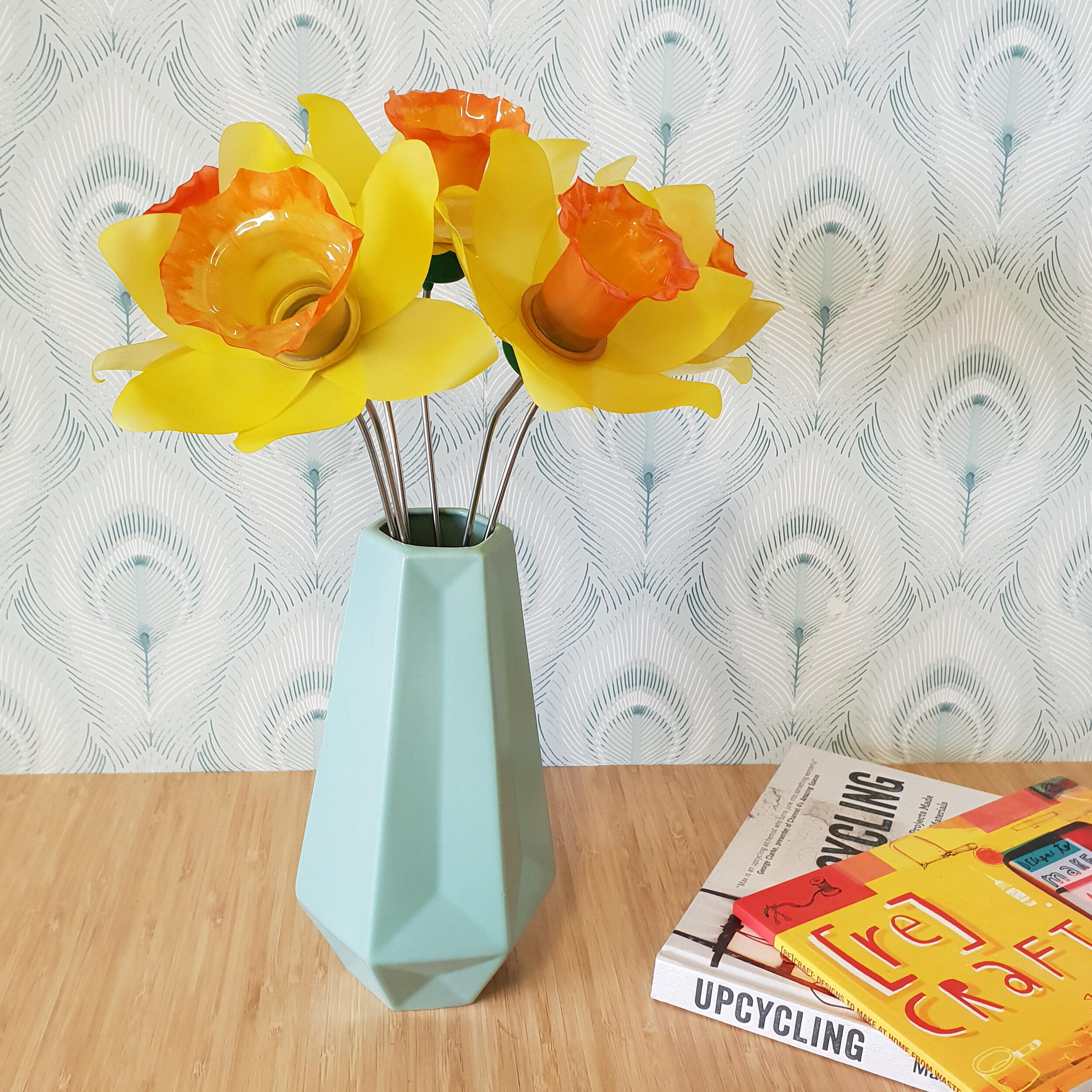 Plastic Bottle Daffodils