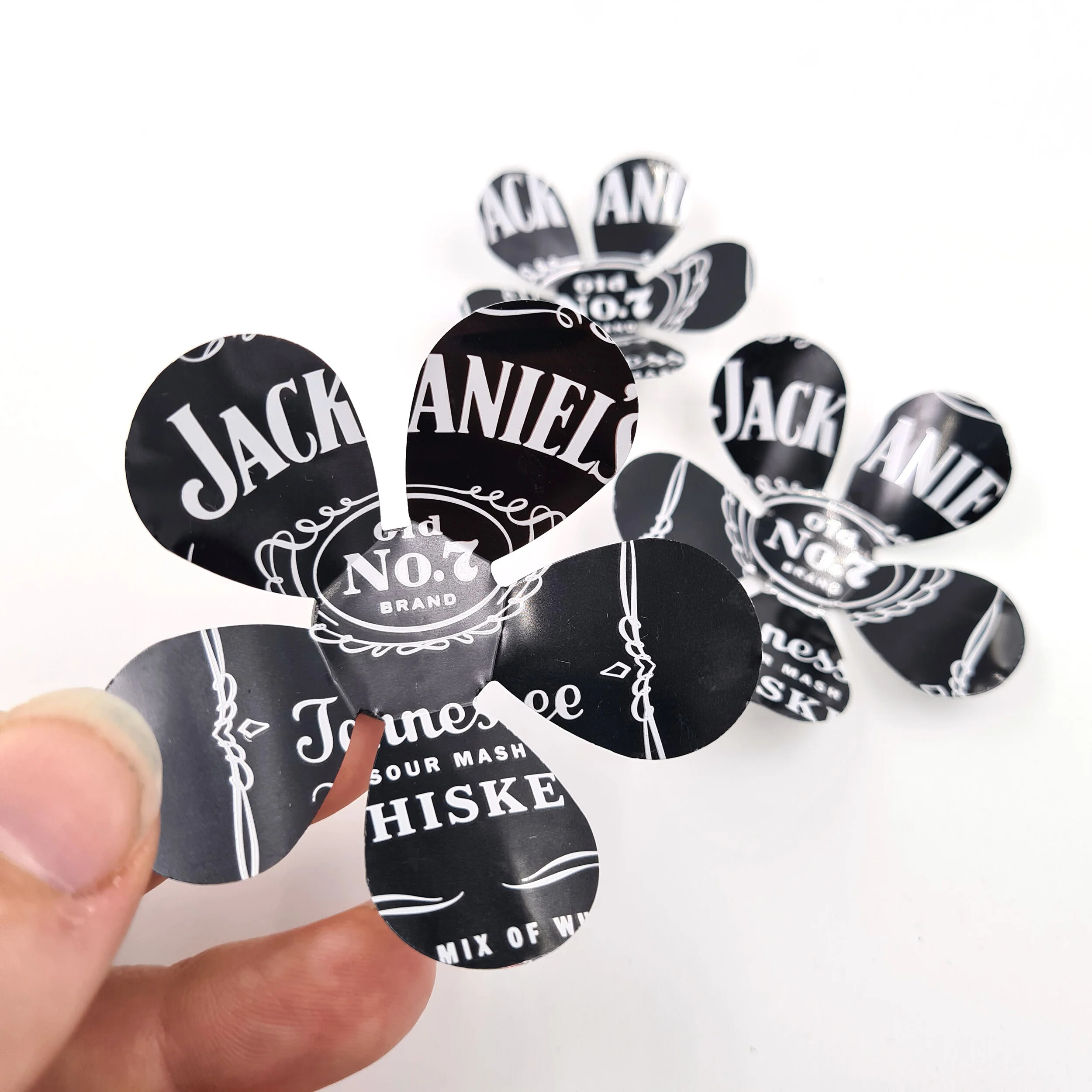 Black and white hand made sustainable magnet