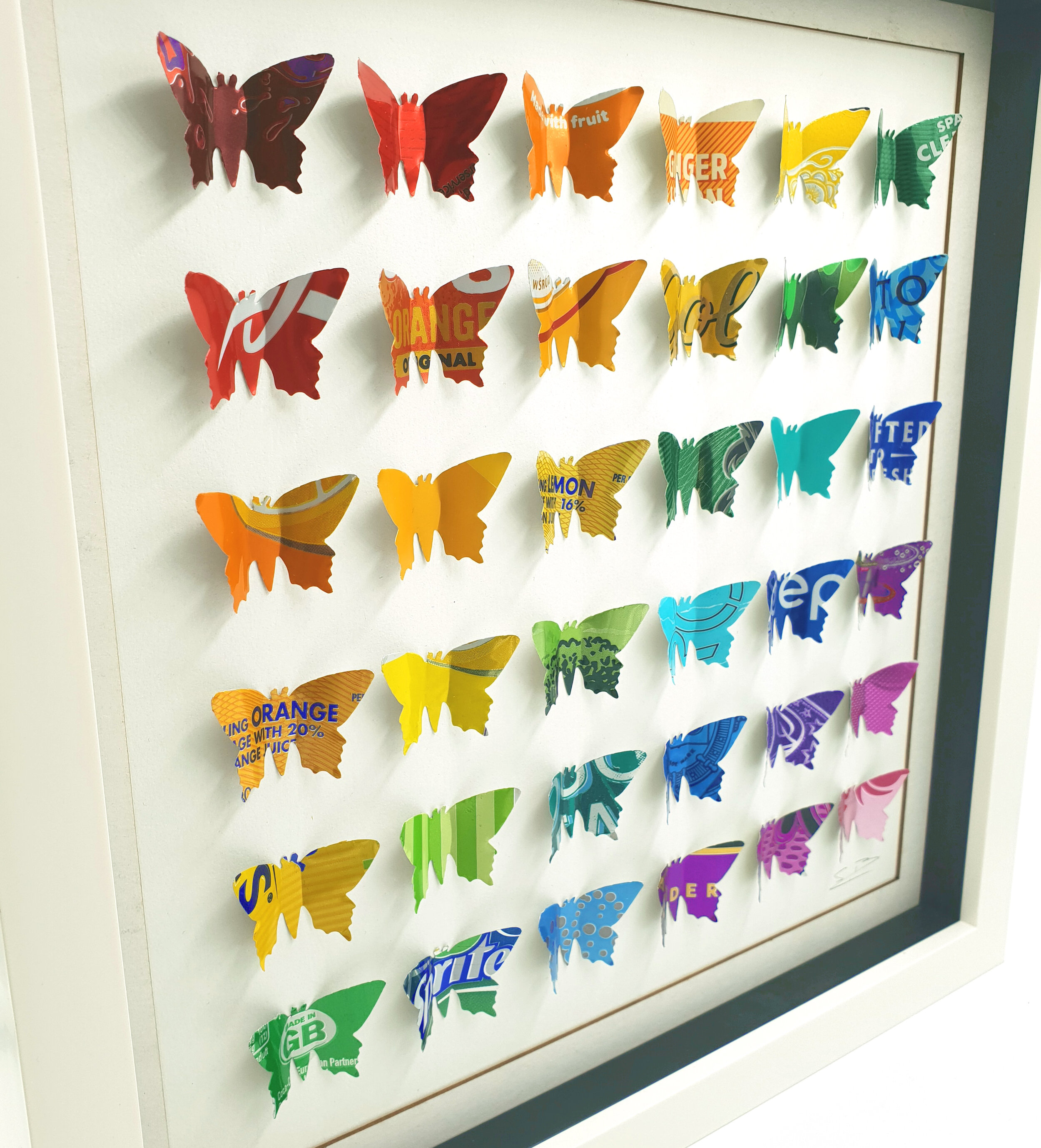 Rainbow Classic Butterflies hand made by Sarah Turner 