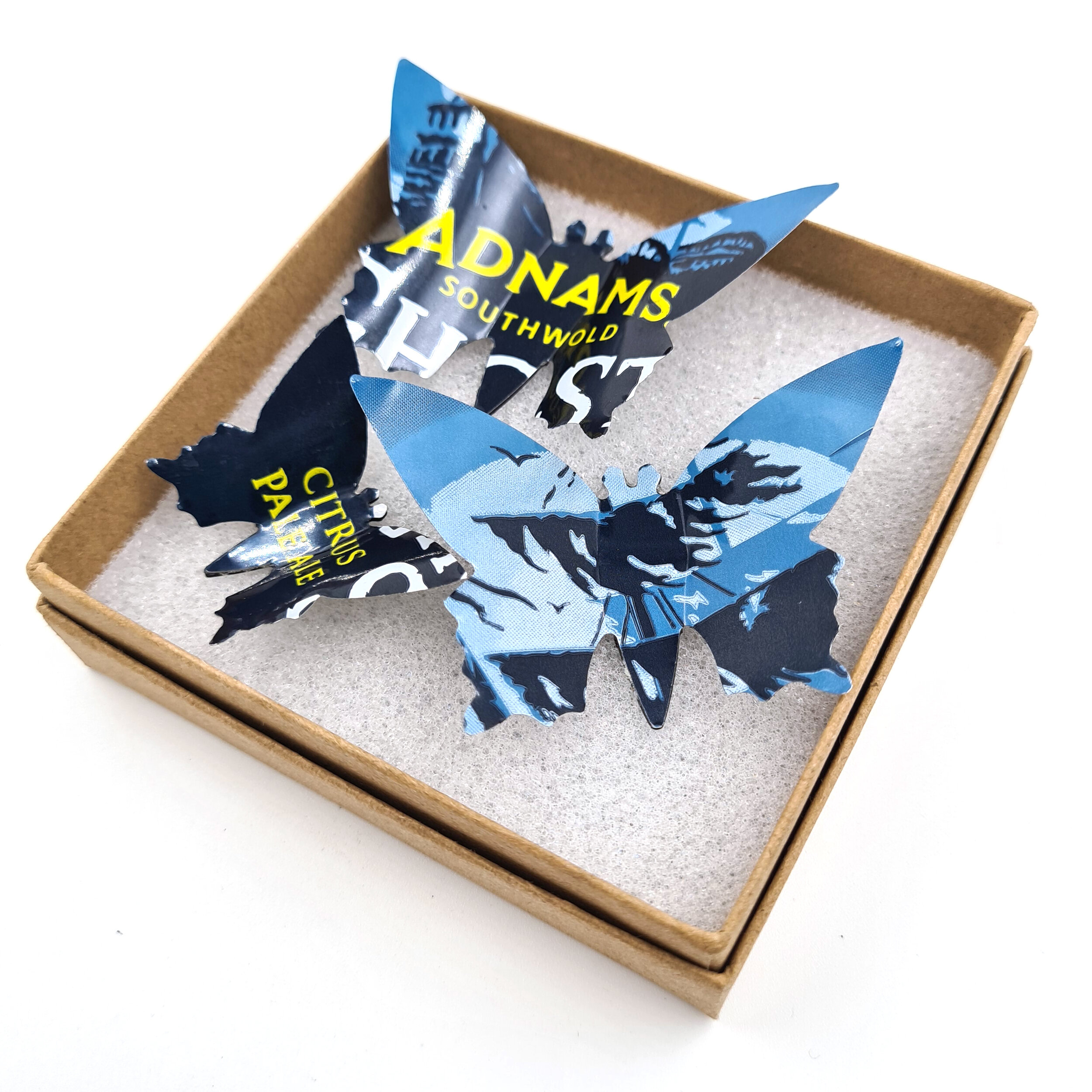 Adnams blue and yellow creative Butterfly Can Magnets