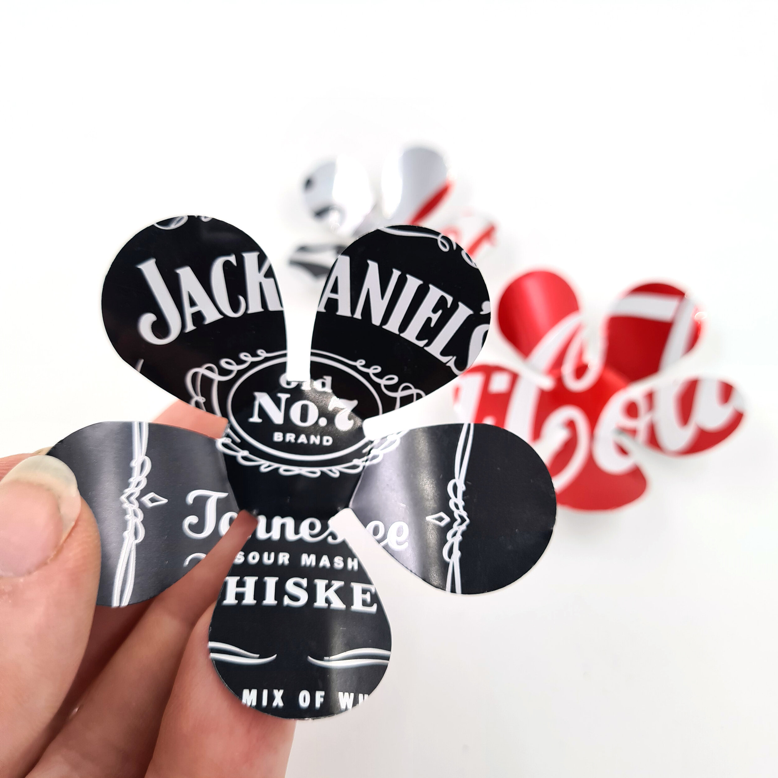 Jack Daniels, Coca-Cola &amp; Diet Coke Can sustainable Flower Magnets