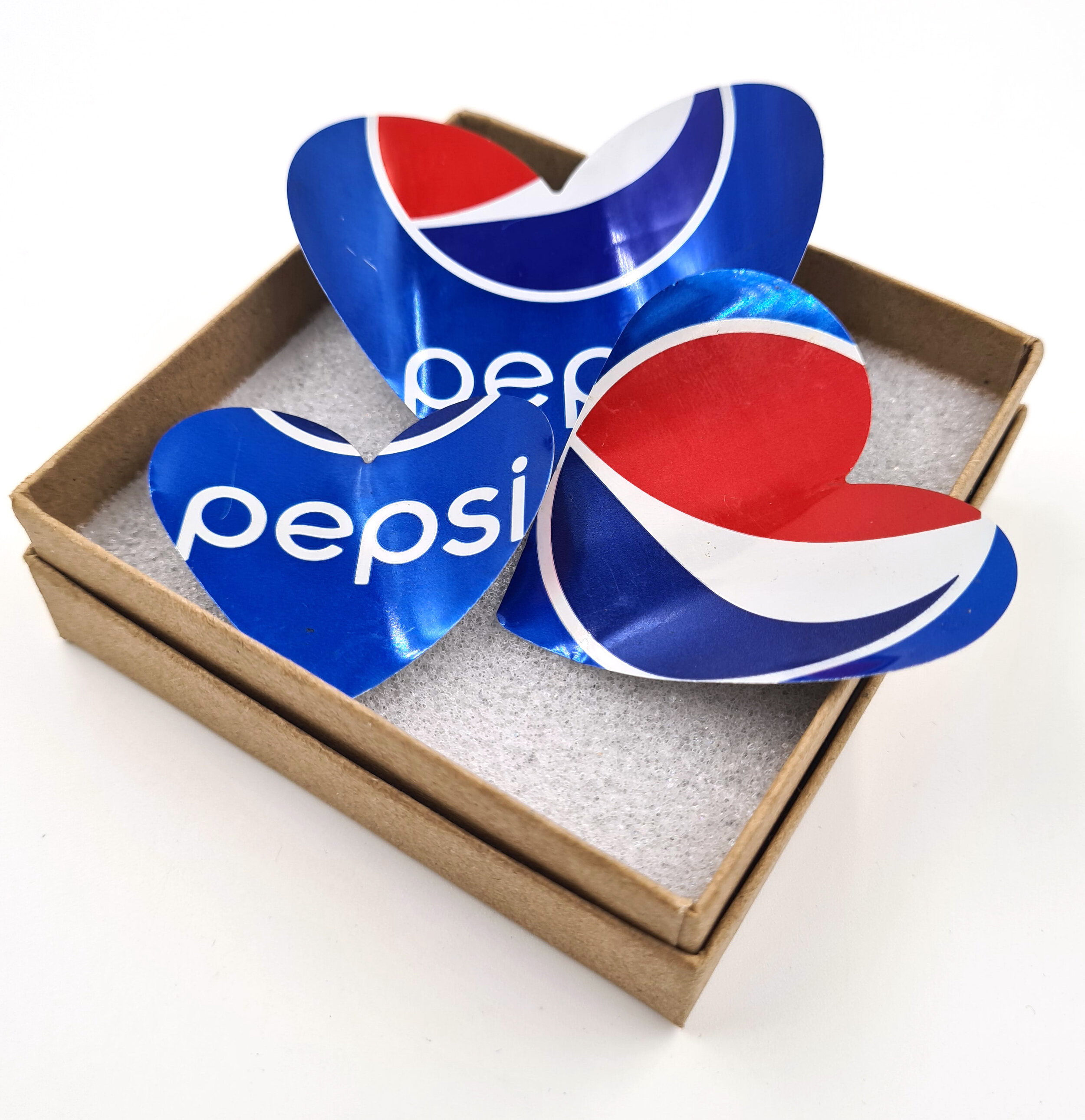 Pepsi red blue and white Heart Can Magnets 