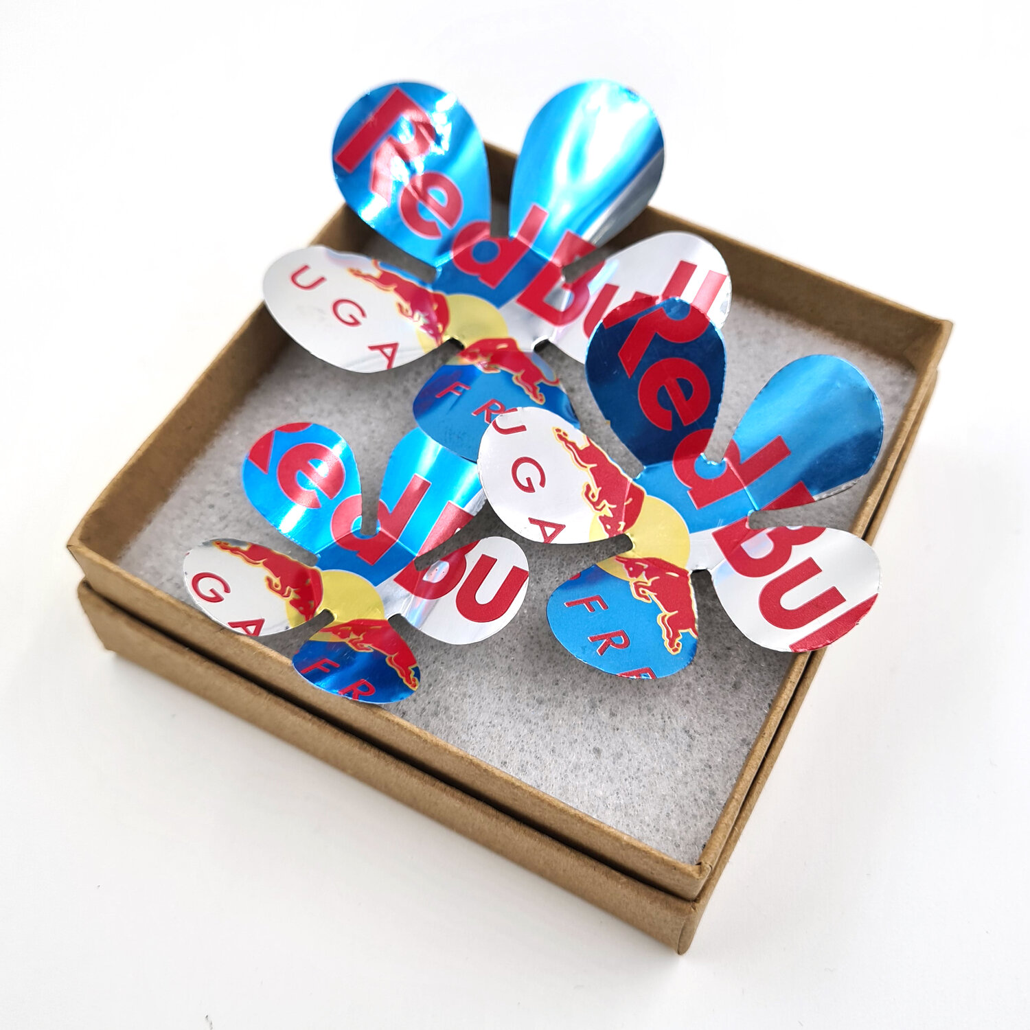 Redbull Sugar Free Can Flower Magnets Sarah Turner Eco Art Design