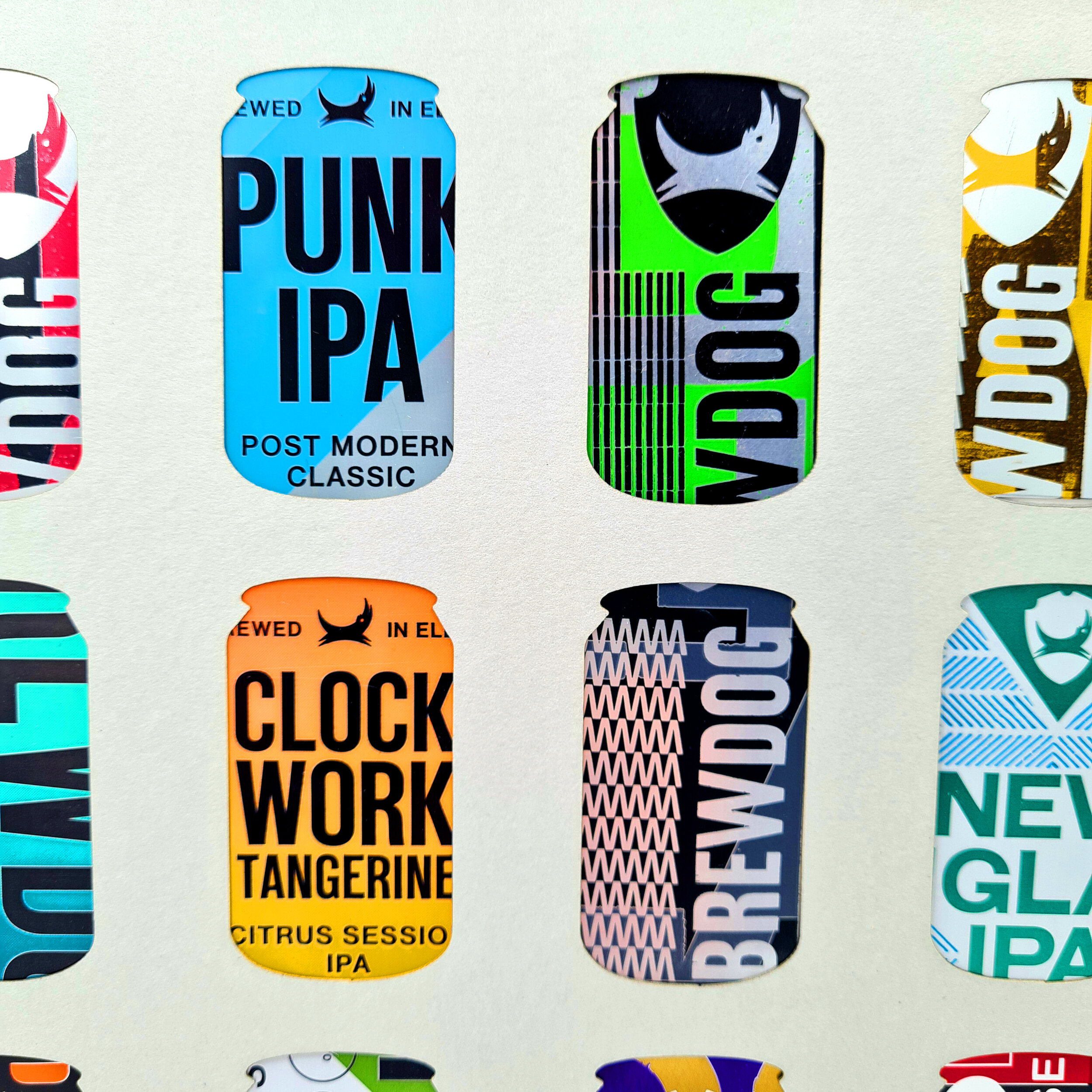 Brewdog craft beer can picture handmade by Sarah Turner