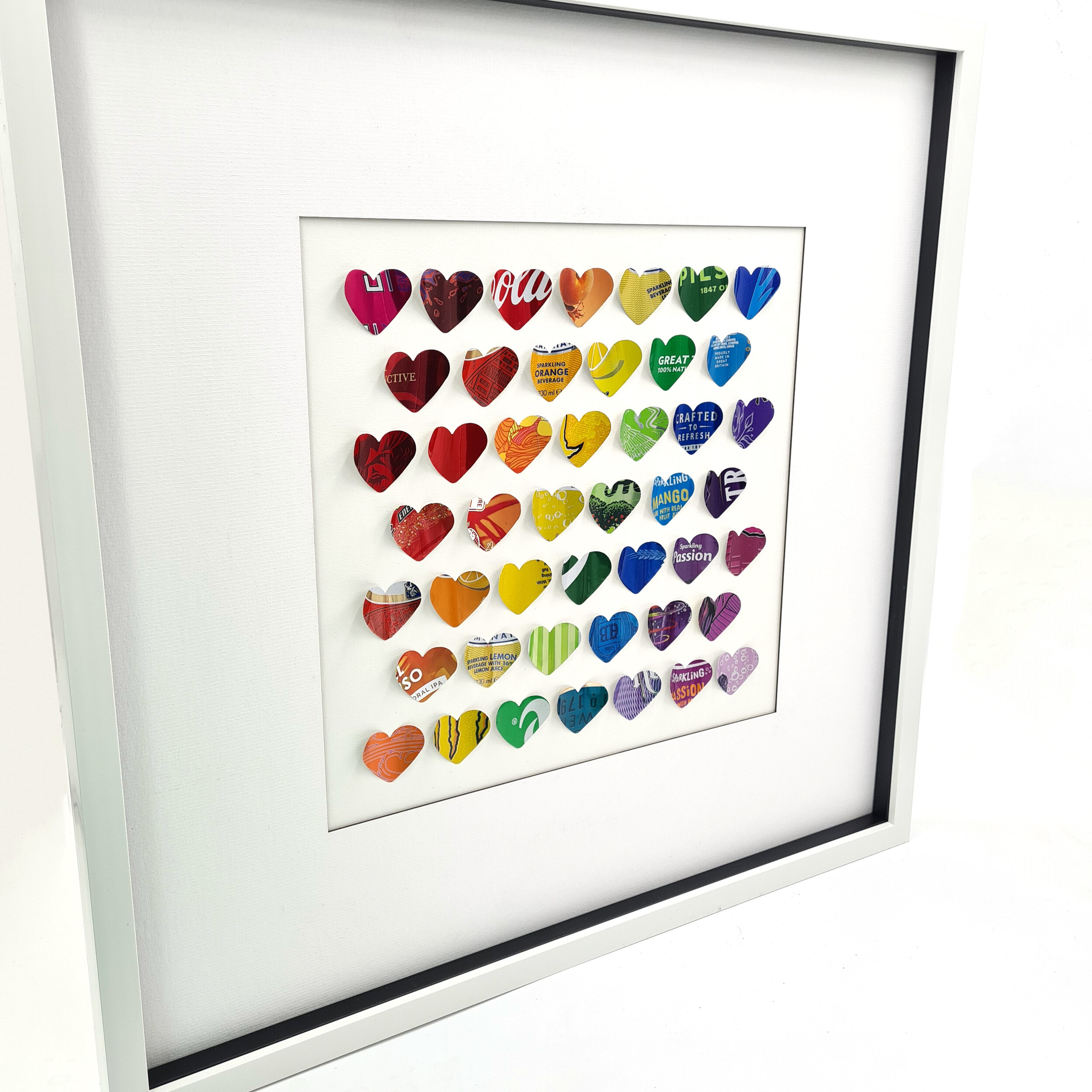 Rainbow heart picture handmade by sarah turner