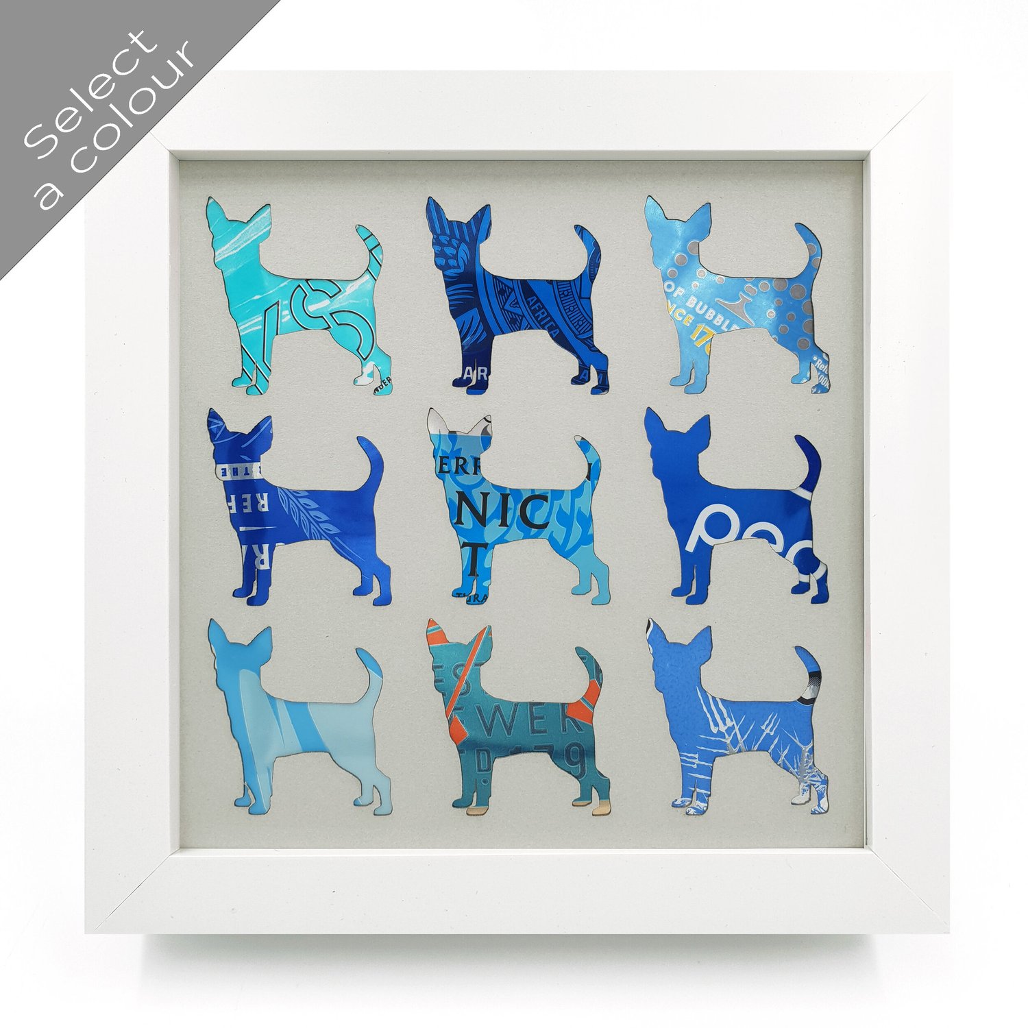 Chihuahua, creative handmade wall art — Sarah Turner Eco Art Design