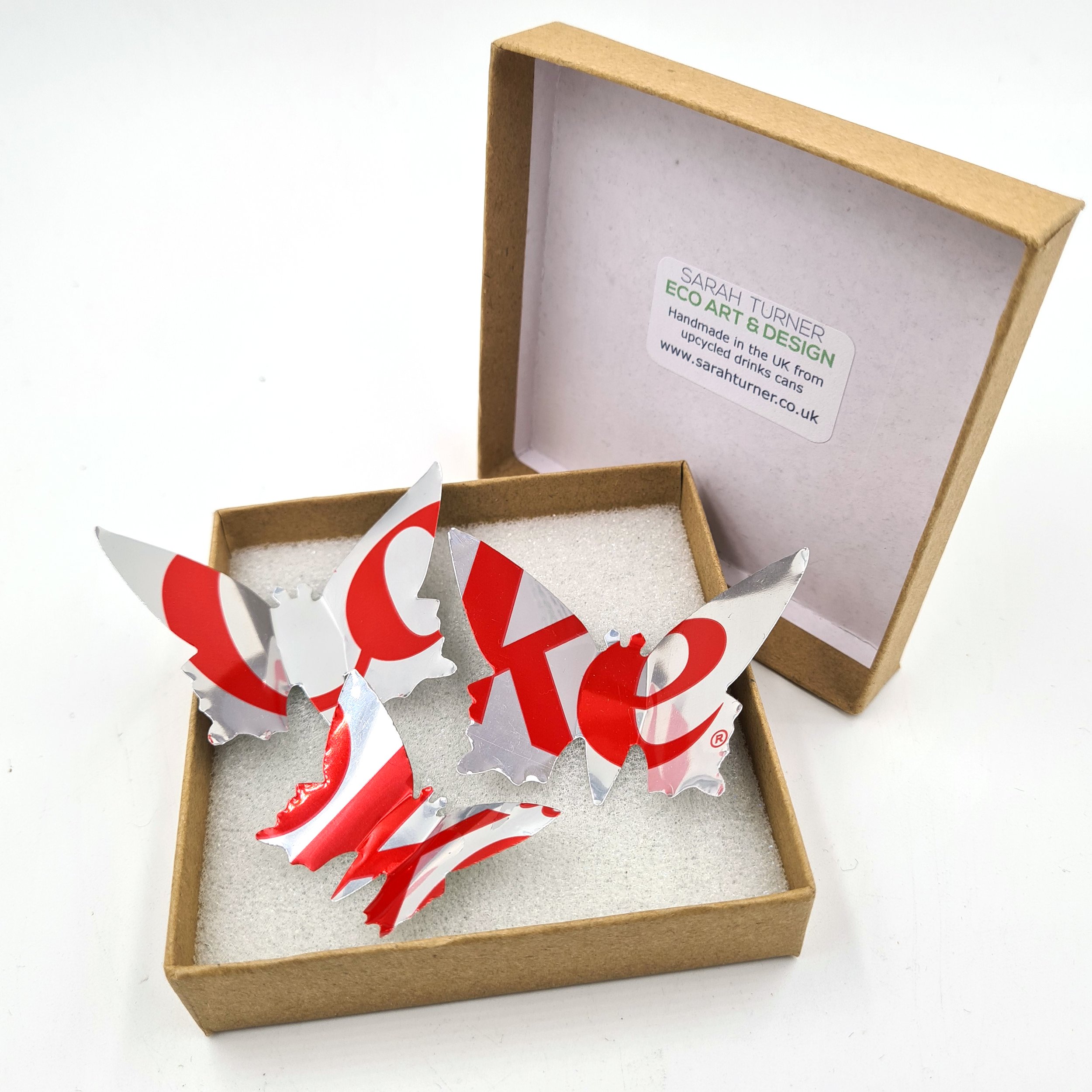 Diet Coke Butterfly Drinks Can Fridge Magnets 4 in gift box.jpg
