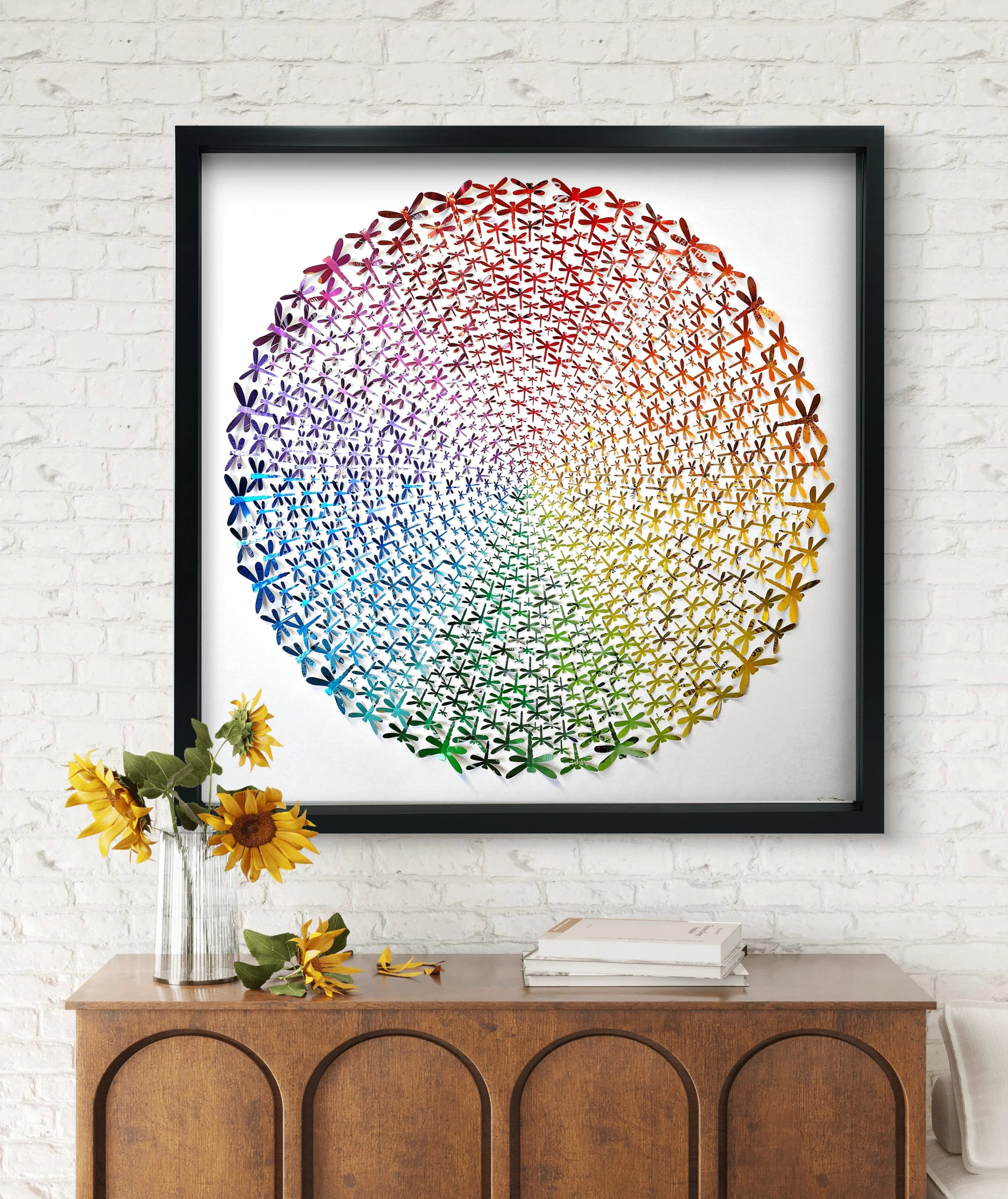 SOLD 80cm x 80cm Dragonfly Circle