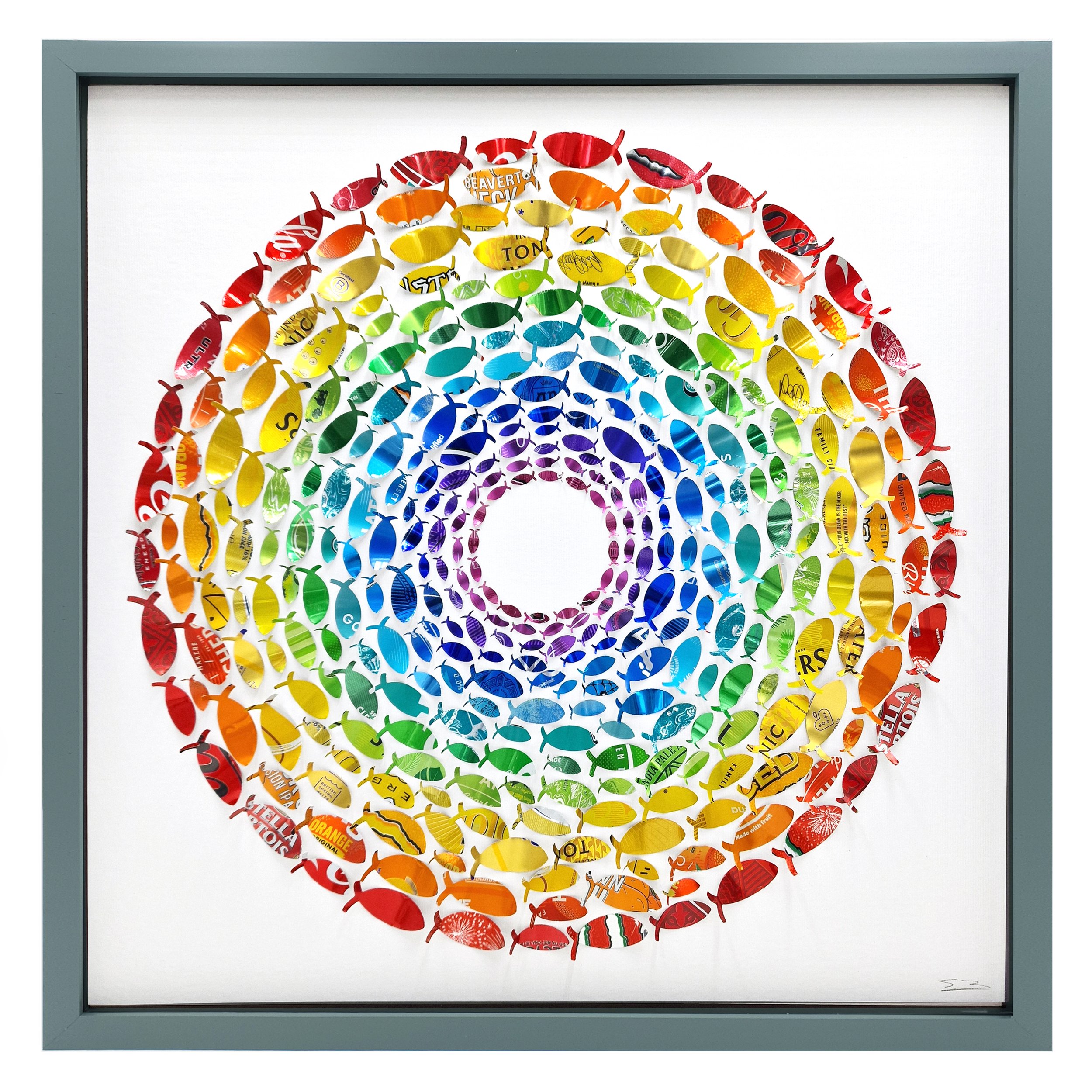 Rainbow Fish Circle Grey Frame.jpg
